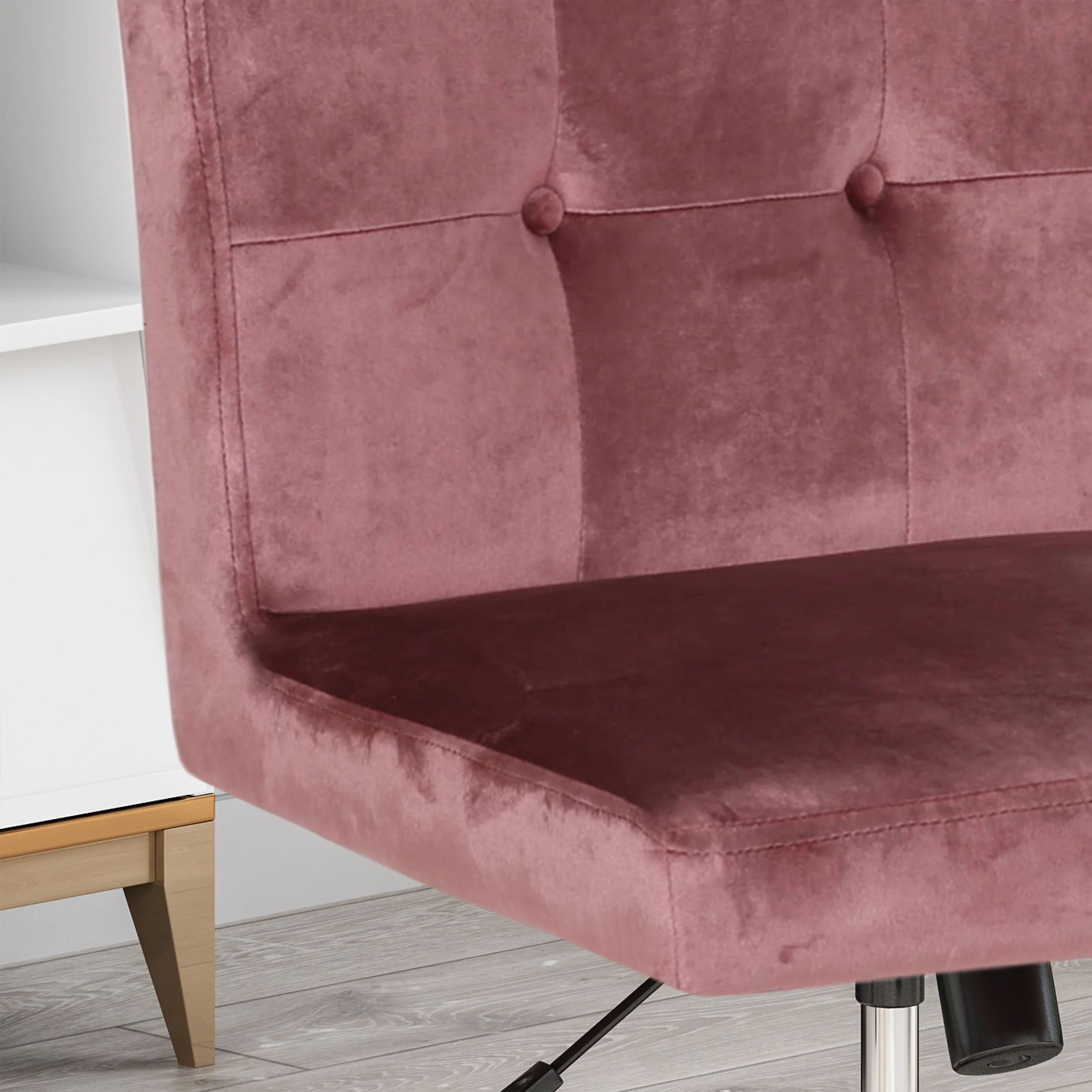 Theodore Glam Tufted Home Office Chair with Swivel Base - furnishings