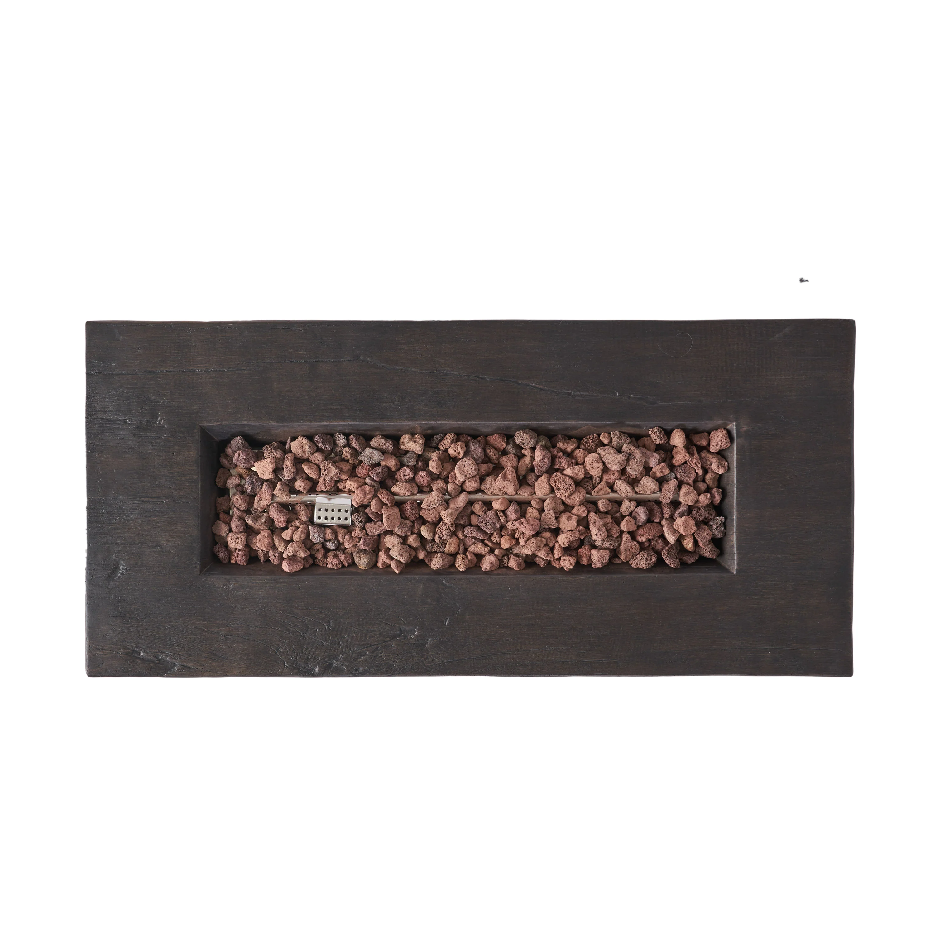 Aubreey Outdoor Rectangular Gas Burning Fire Pit - 50000 BTU - furnishings