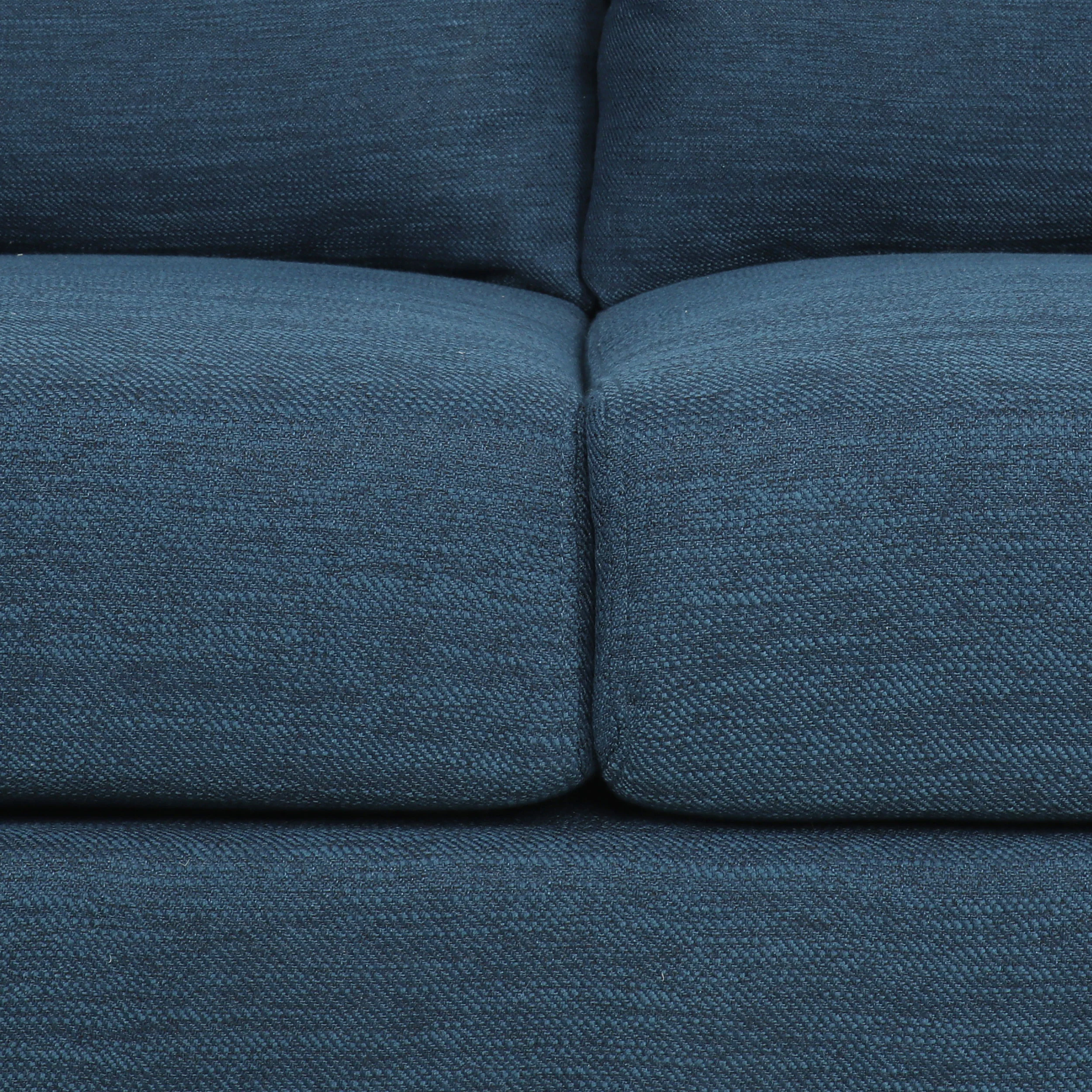 Wadleigh Contemporary Fabric Pillow Back 3 Seater Sofa - furnishings
