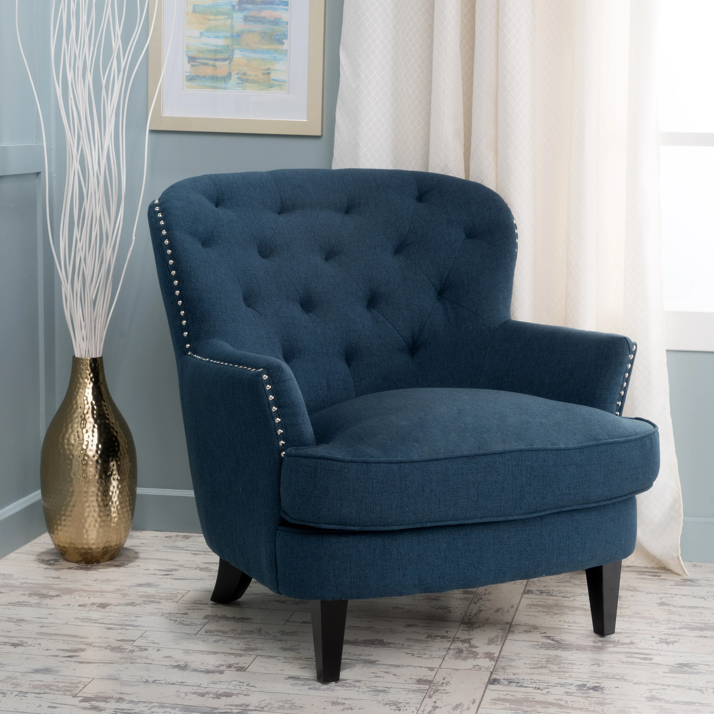 Aveton Tufted Fabric Club Chair - furnishings