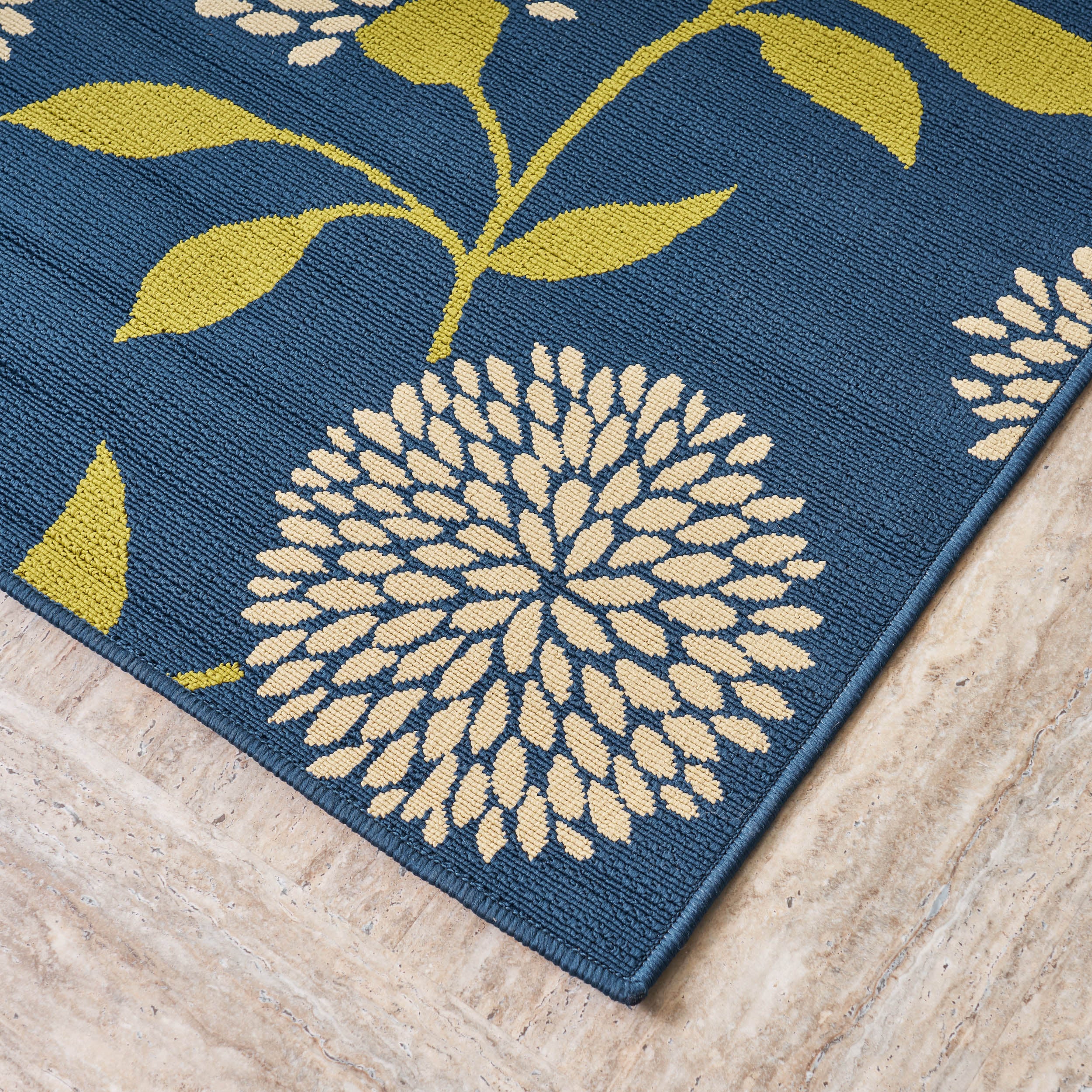 Tilda Outdoor Floral Area Rug - furnishings