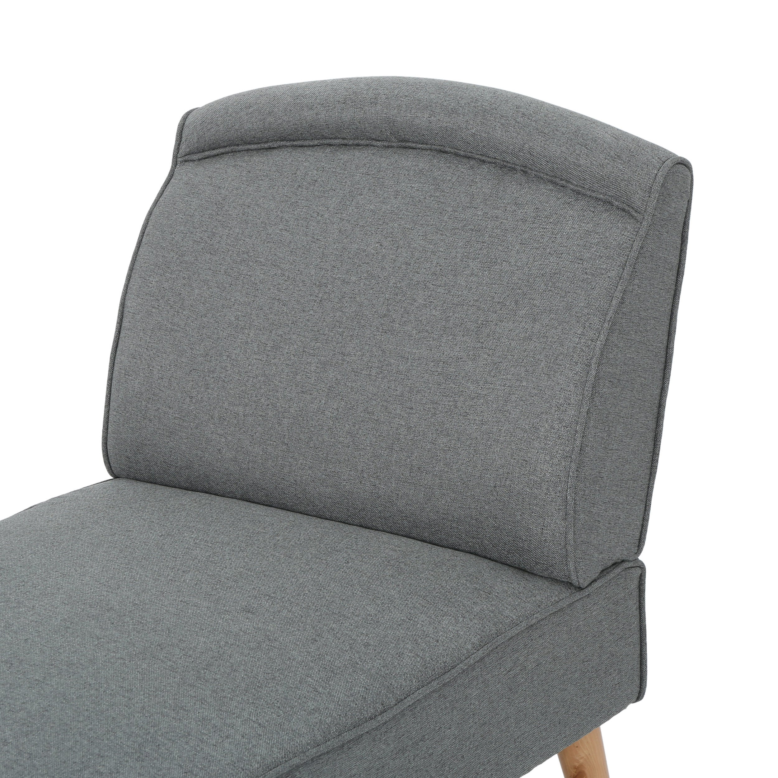 Jolie Mid Century Modern Fabric Chaise Lounge - furnishings