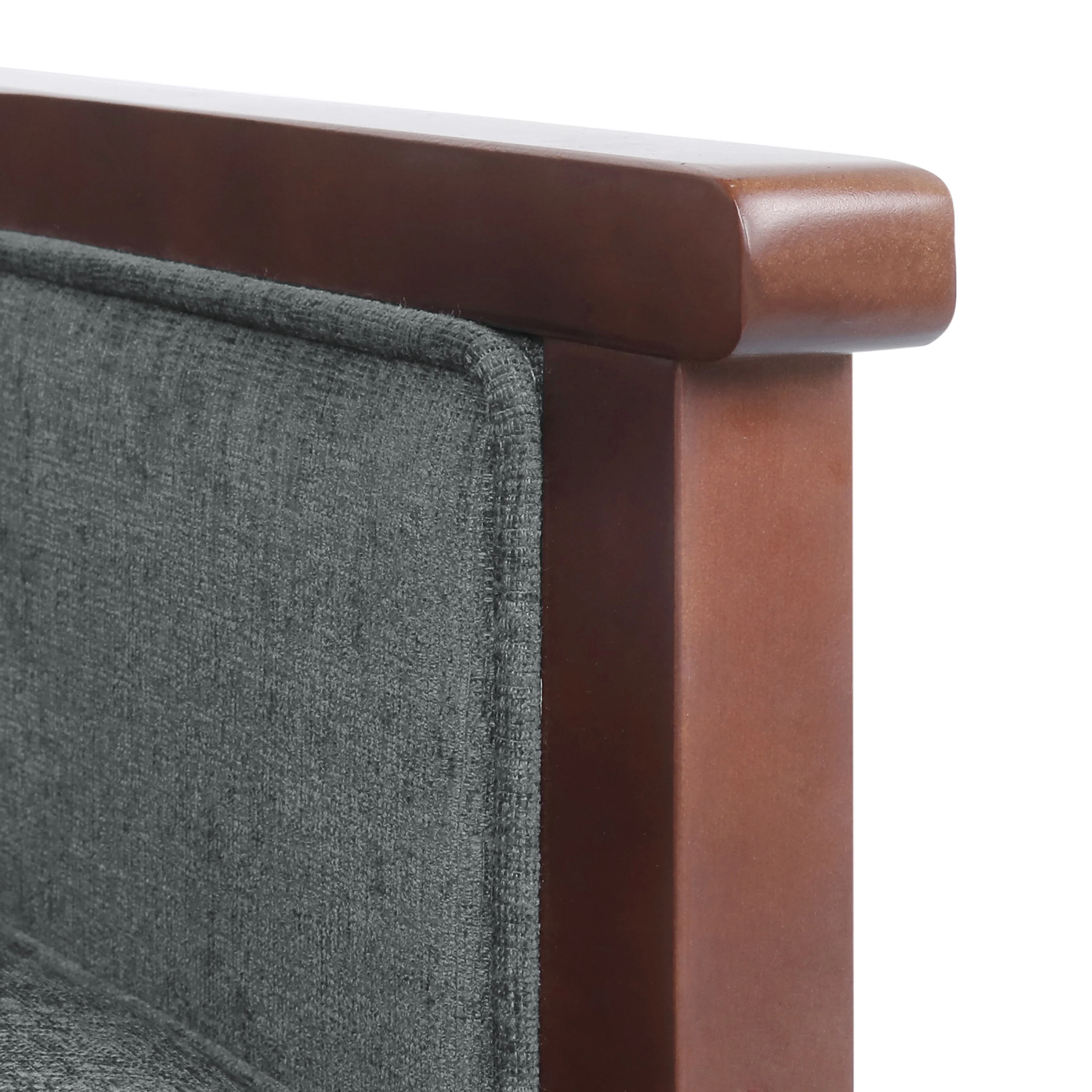 Albatros Mid Century Modern Fabric Tufted Wood Pushback Recliner - furnishings