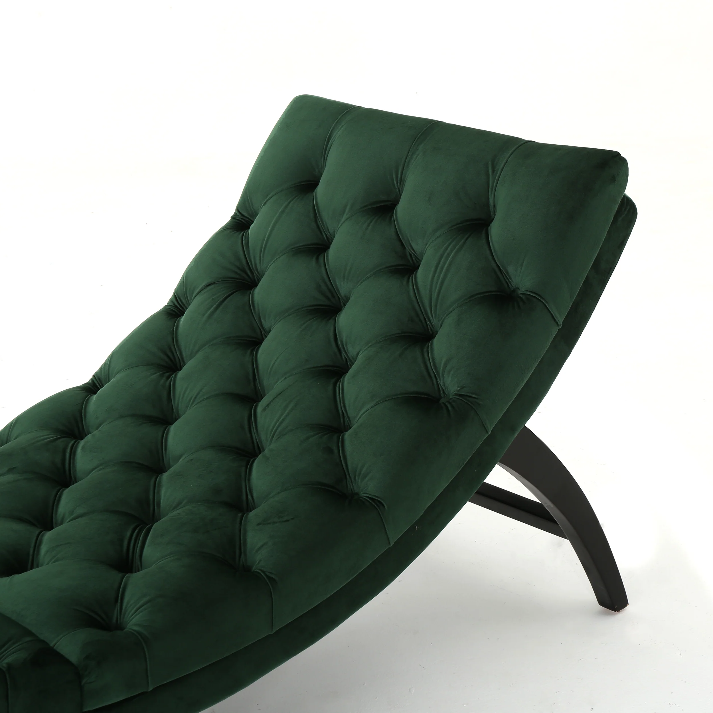 Grasby Tufted New Velvet Chaise Lounge - furnishings