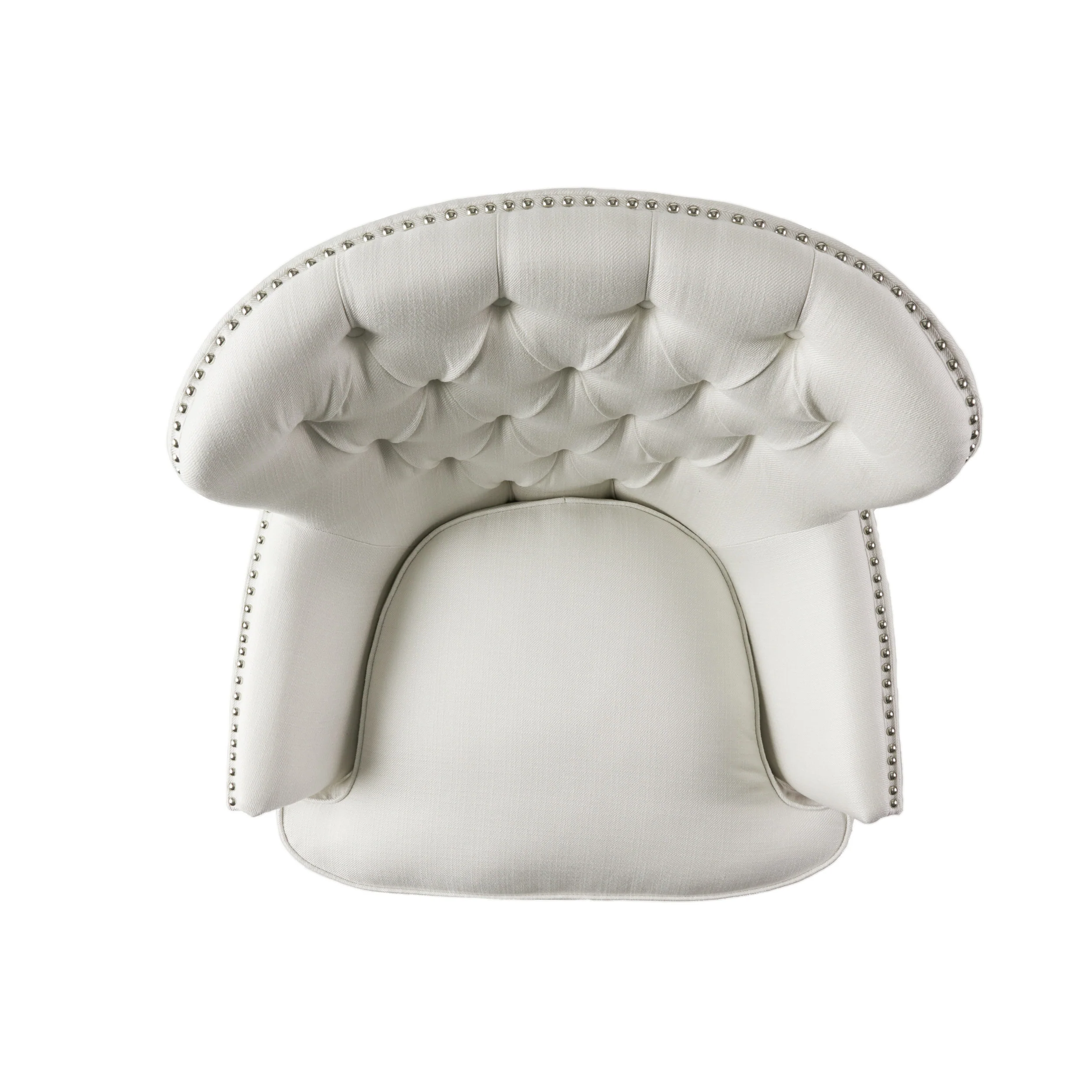 Alfred Button Tufted Fabric Club Chair - furnishings