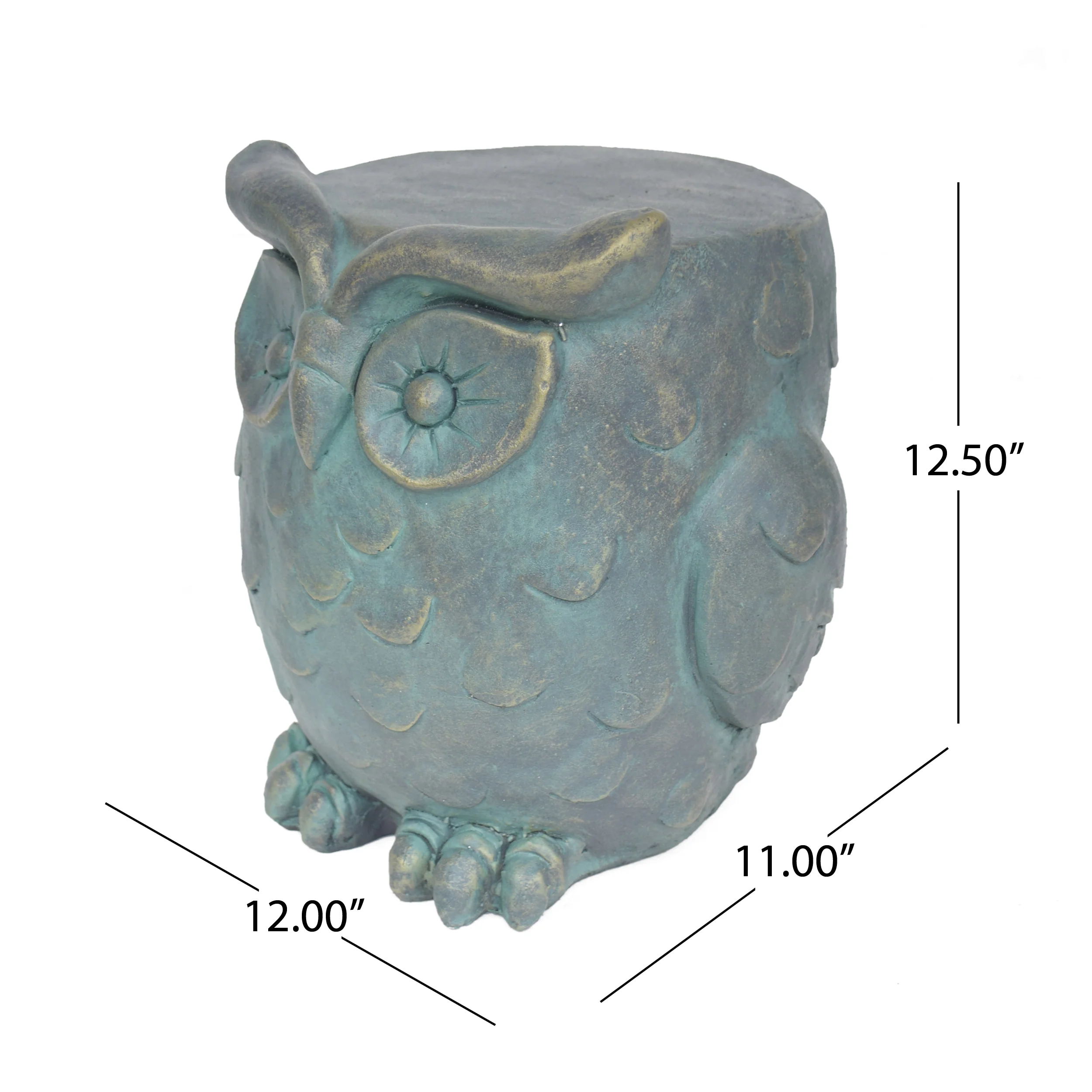 Brock Owl Garden Stool - furnishings
