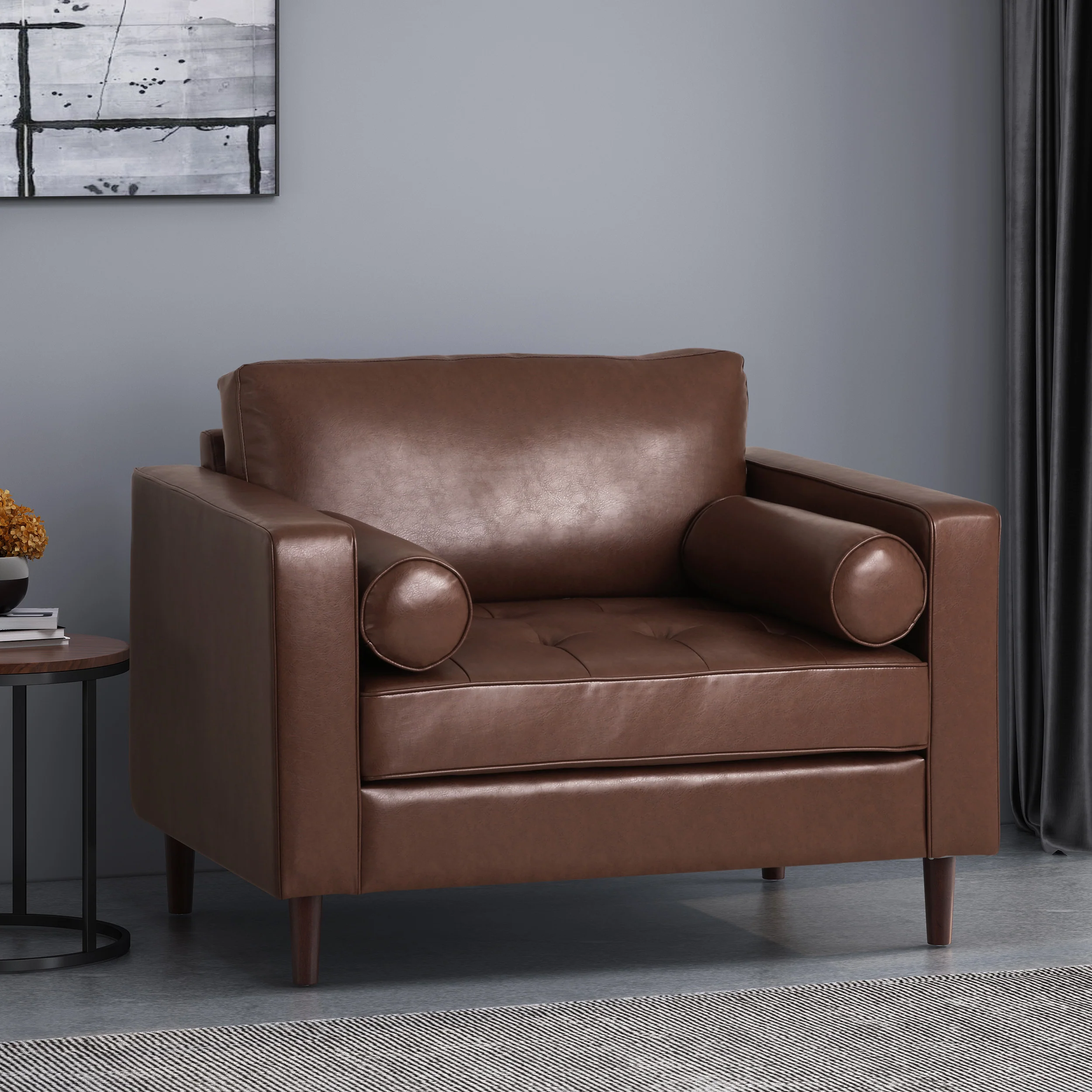 Vernon Contemporary Tufted Club Chair - furnishings