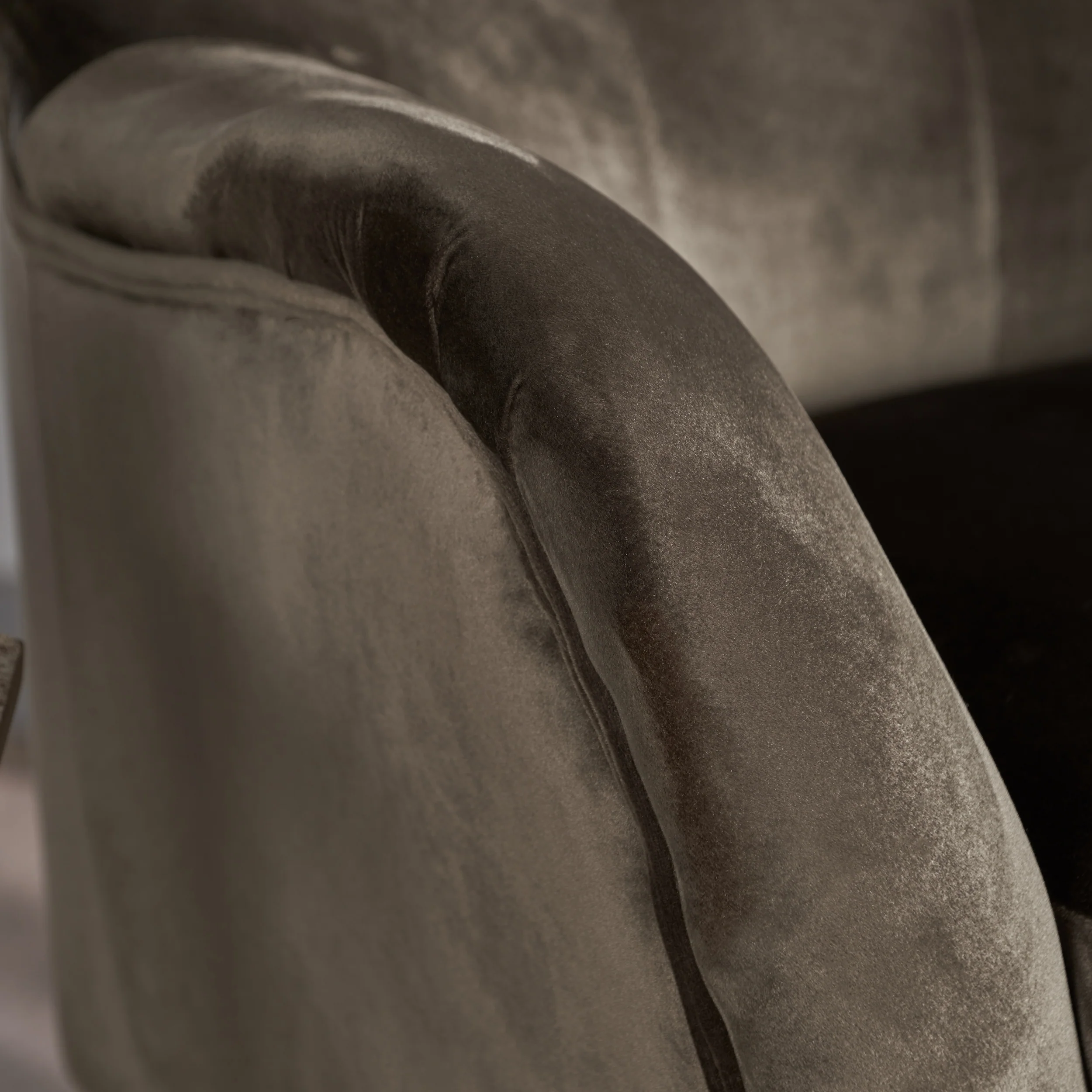 Mae Velvet Tufted Wingback Armchair - furnishings