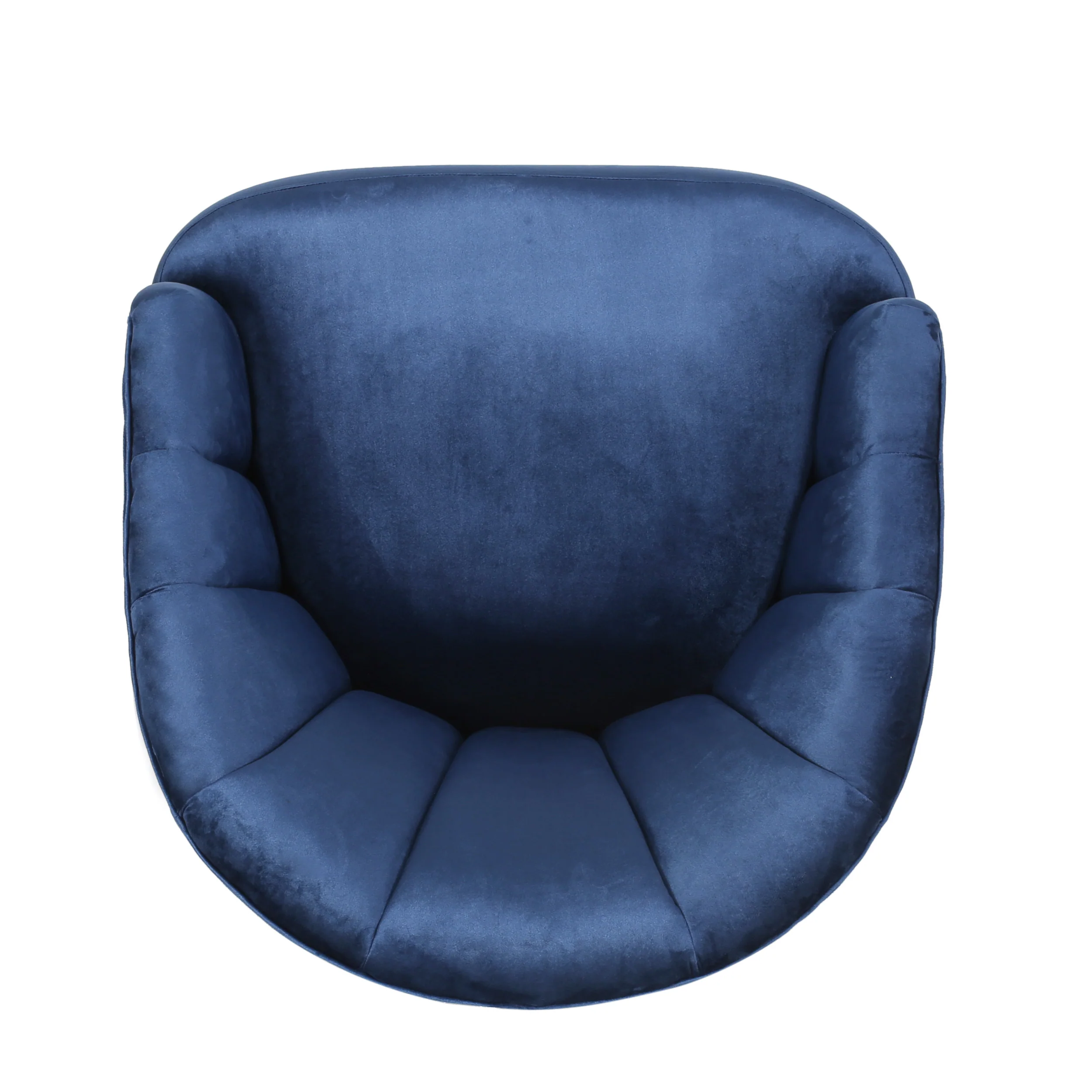 Caily Modern Glam Channel Stitch Velvet Club Chair - furnishings