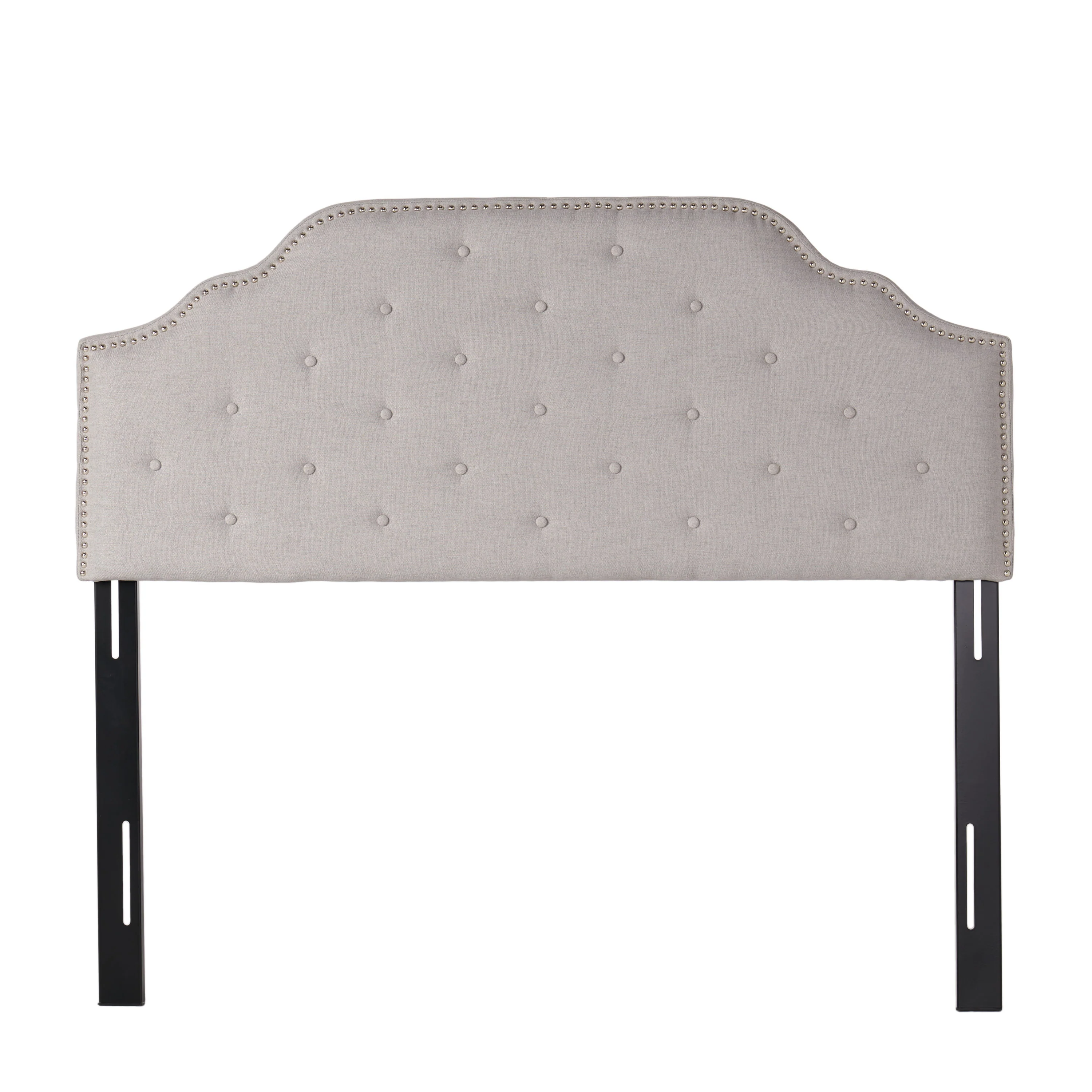 Austell Light Grey Fabric Queen/Full Headboard - furnishings