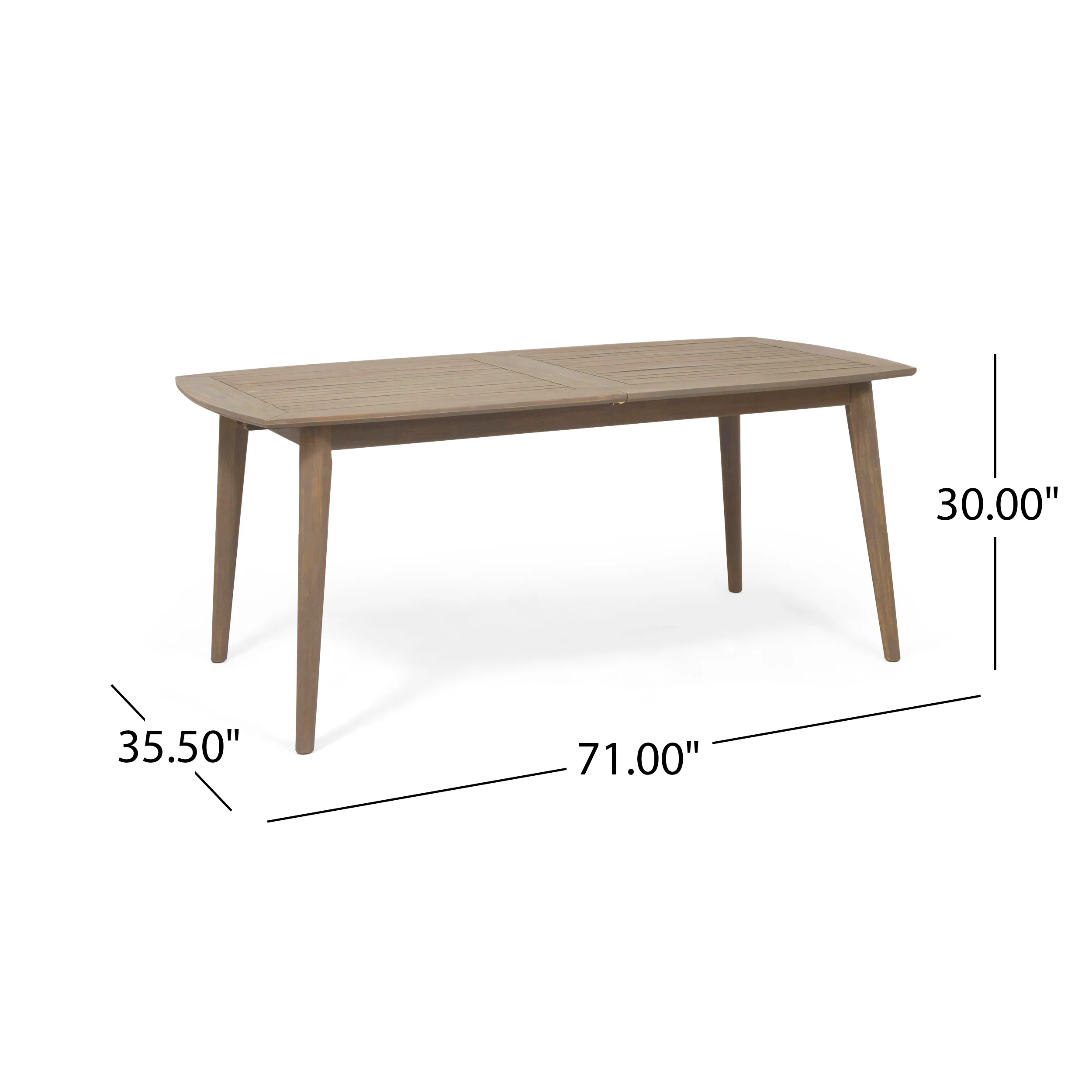 Stanford Outdoor Acacia Wood Expandable 8 Seater Dining Set - furnishings