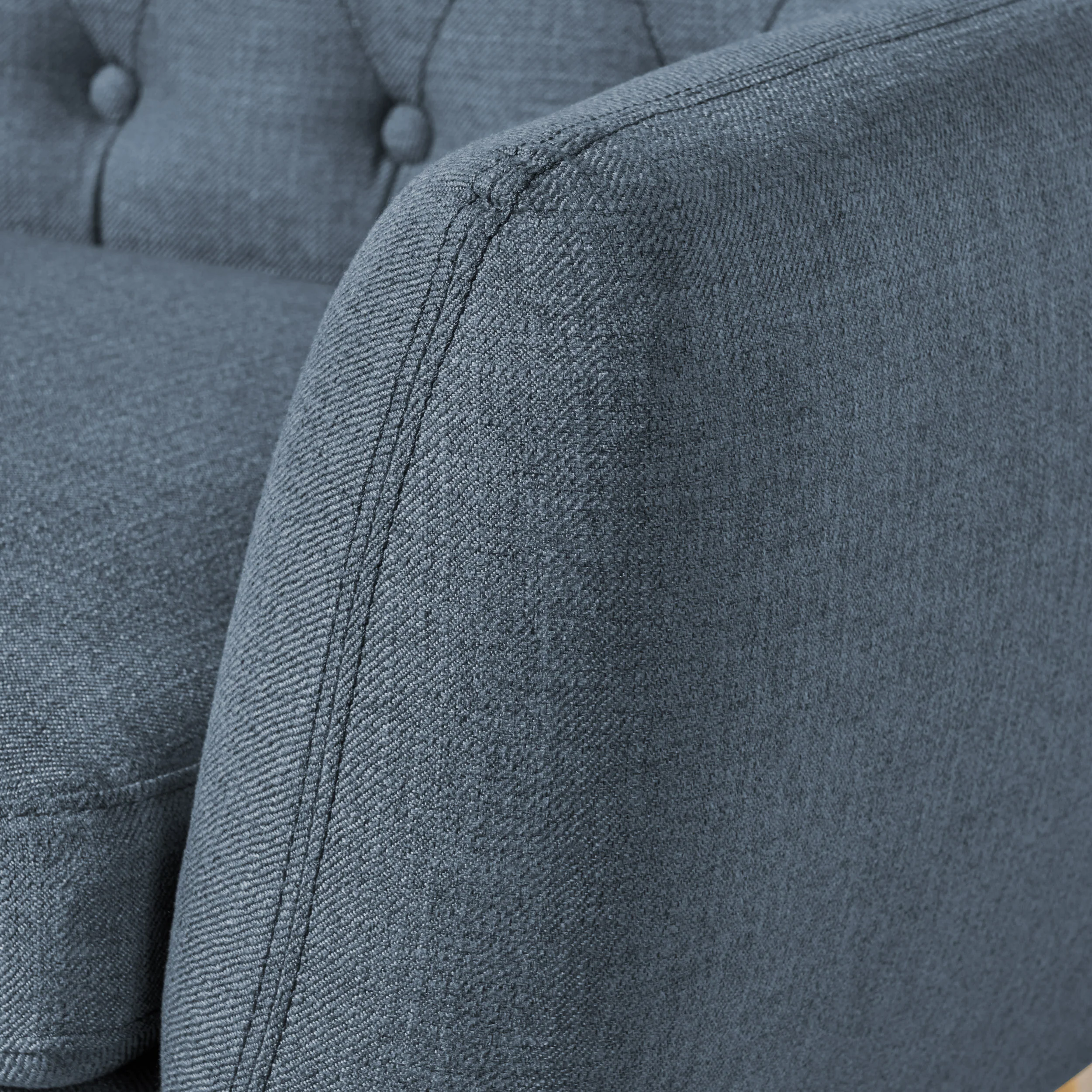 Alscot Mid Century Modern Fabric Tufted Oversized Loveseat - furnishings