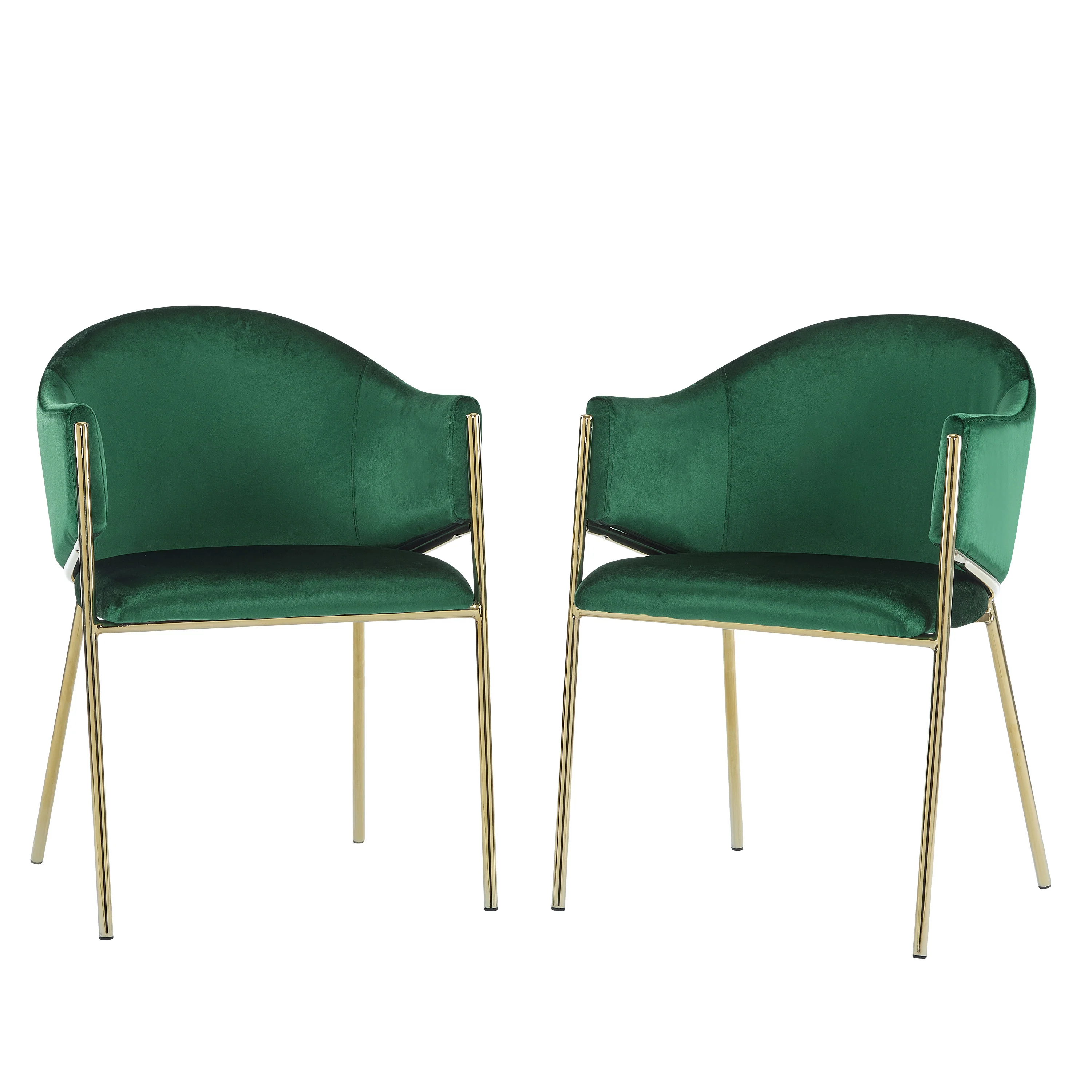 Aspena Modern Upholstered Velvet Dining Chairs - furnishings