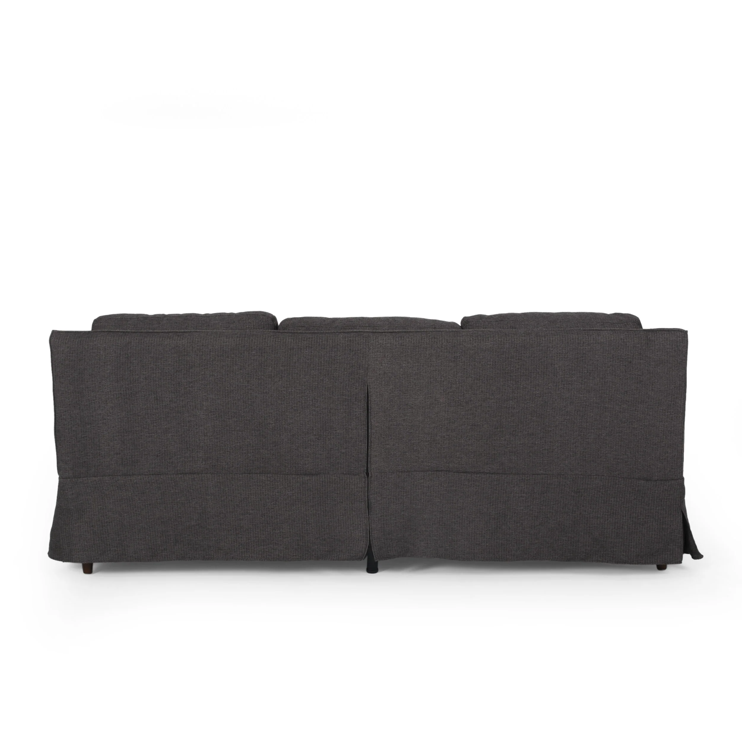 Bainville Contemporary Fabric 3 Seater Sofa with Skirt - furnishings