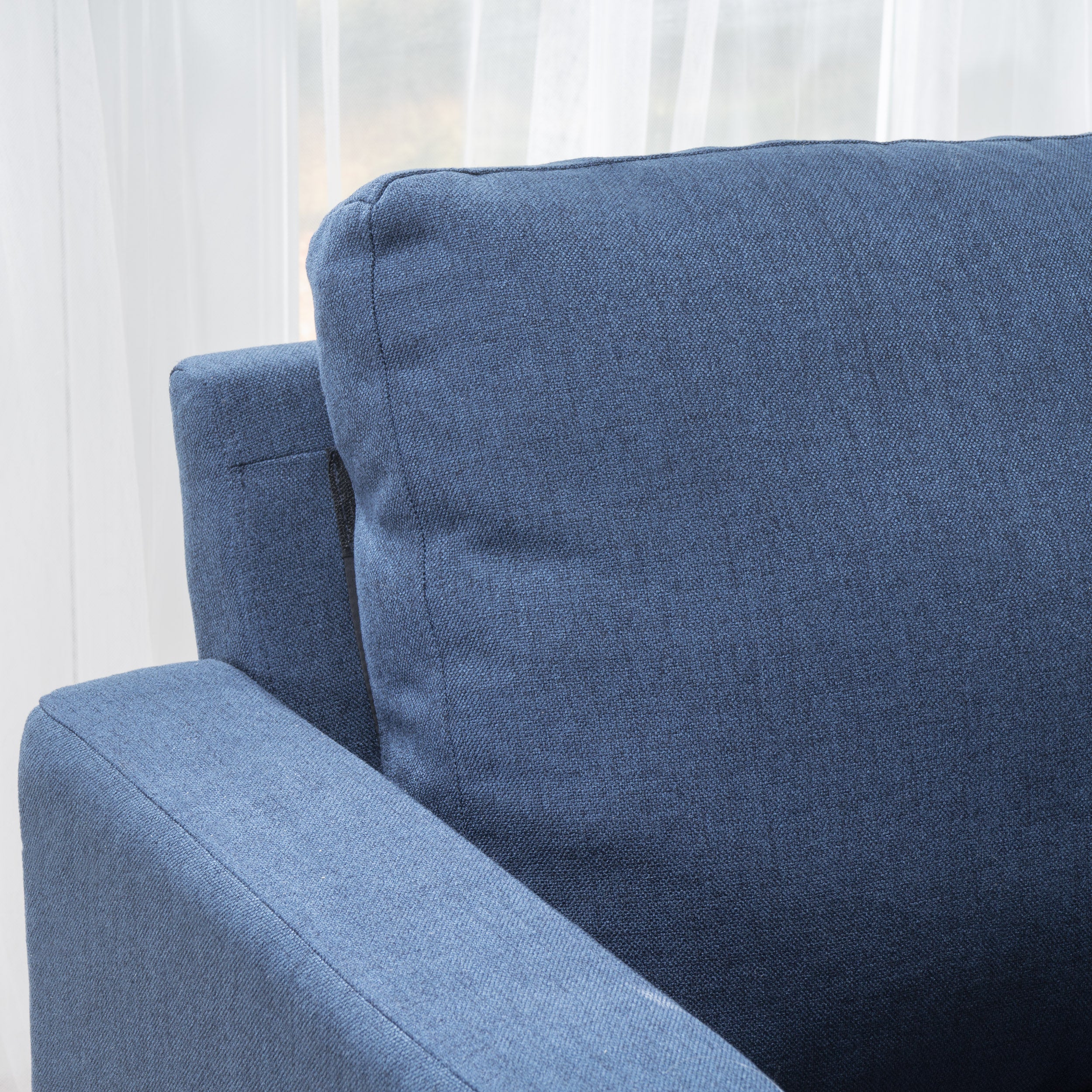 Bridger Fabric Sectional Couch with Ottoman - furnishings