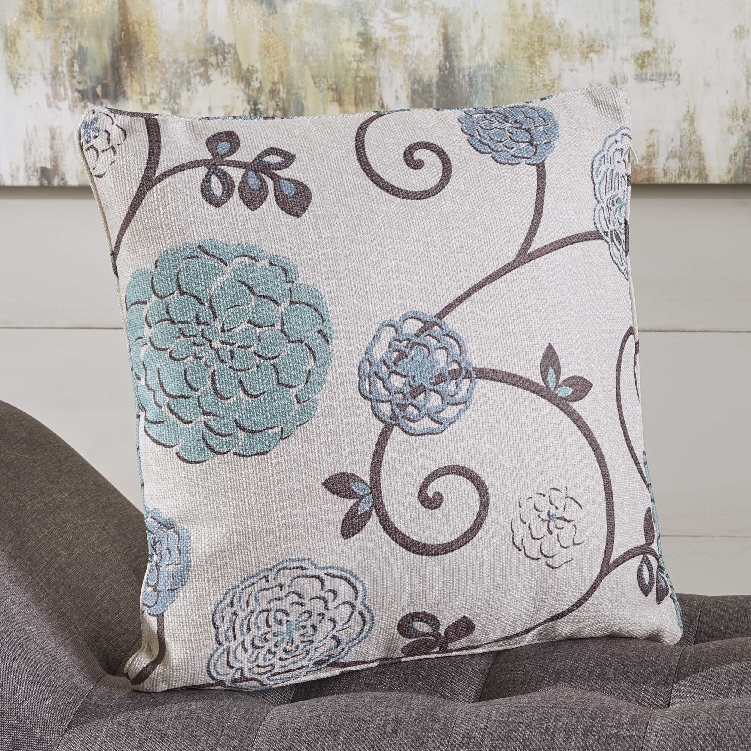 Isadora Modern Fabric Throw Pillow - furnishings