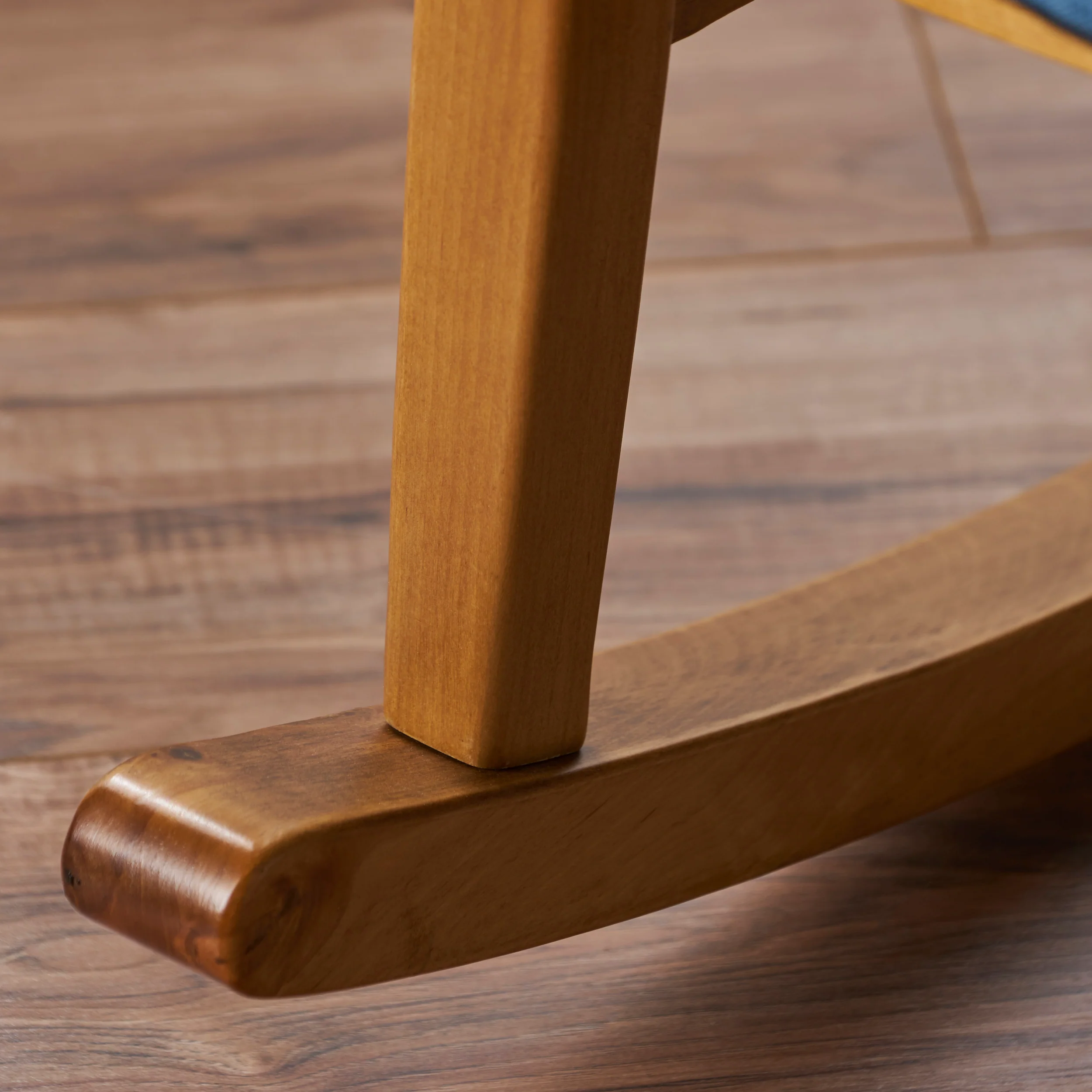 Collin Mid Century Fabric Rocking Chair - furnishings