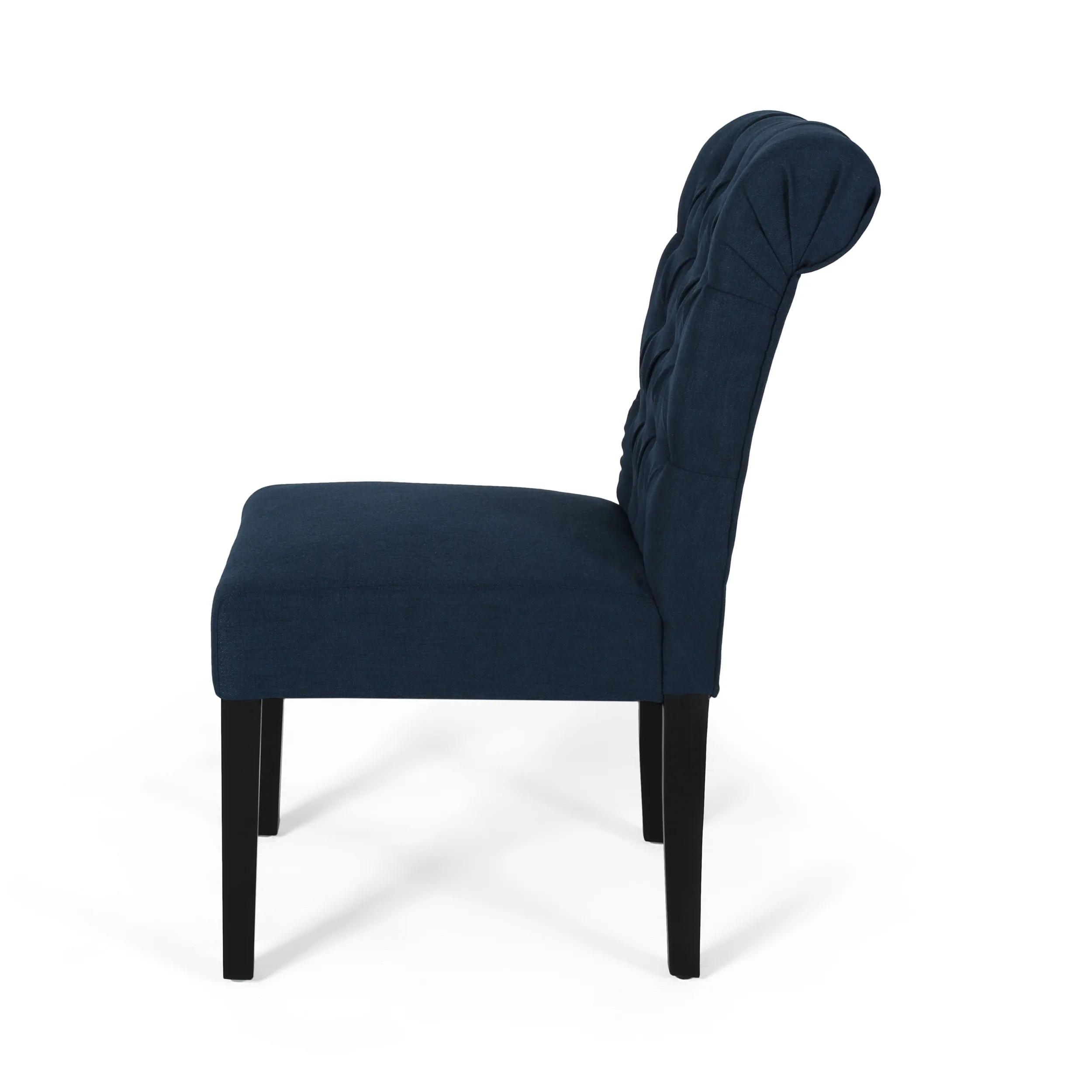 Emerson Contemporary Tufted Rolltop Dining Chairs - furnishings