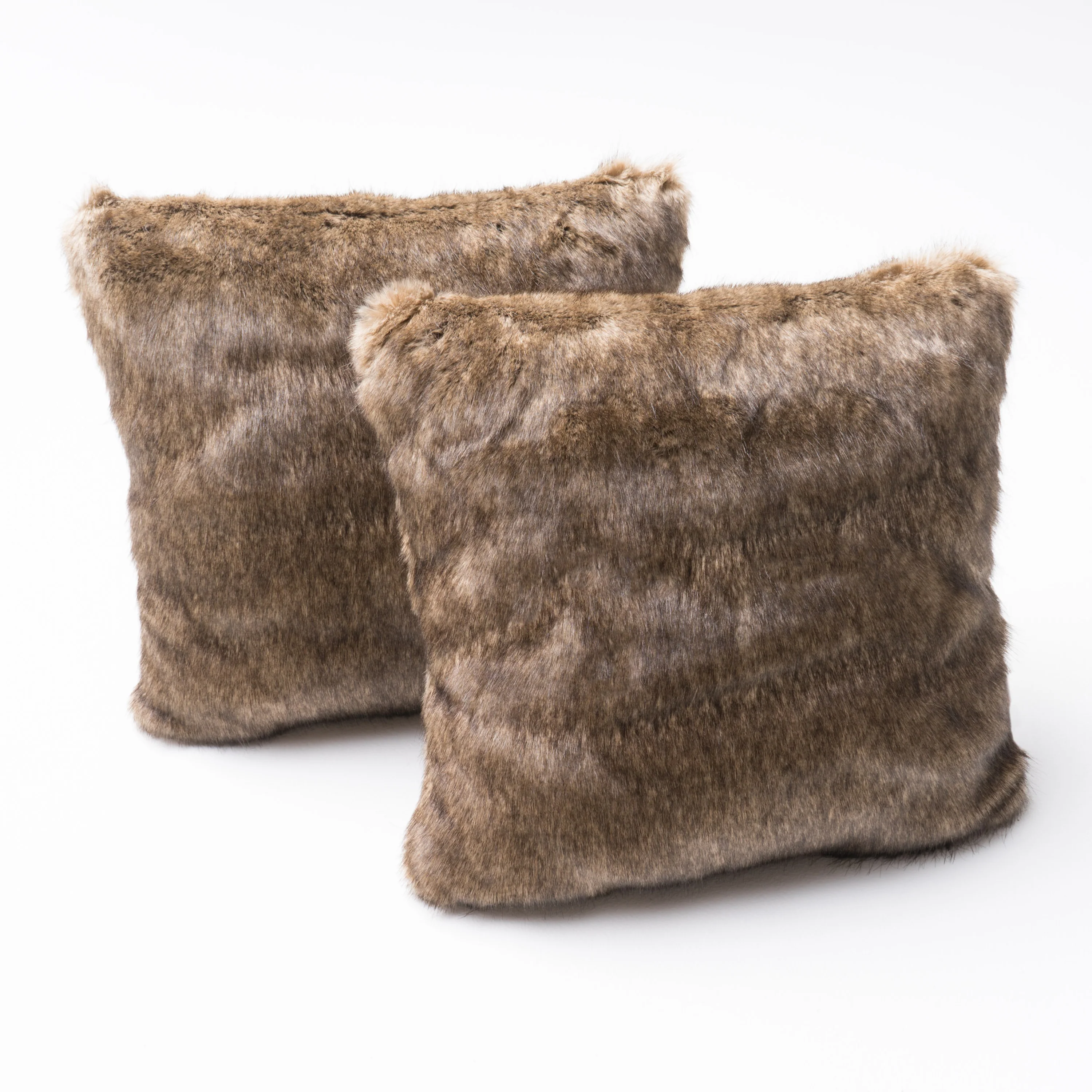 Ellison Modern Glam Faux Fur Throw Pillow - furnishings