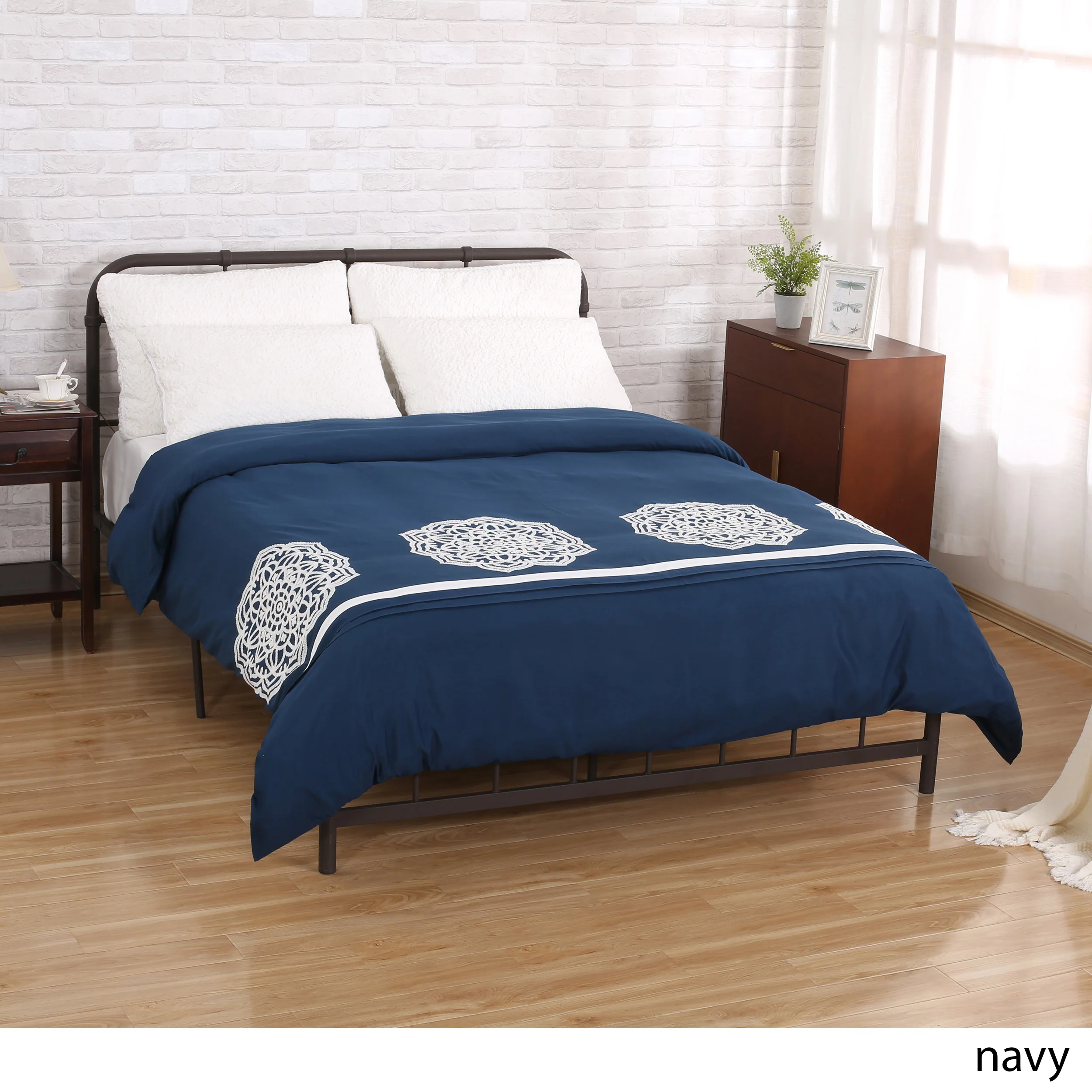 Liliana Queen Size Fabric Duvet Cover - furnishings