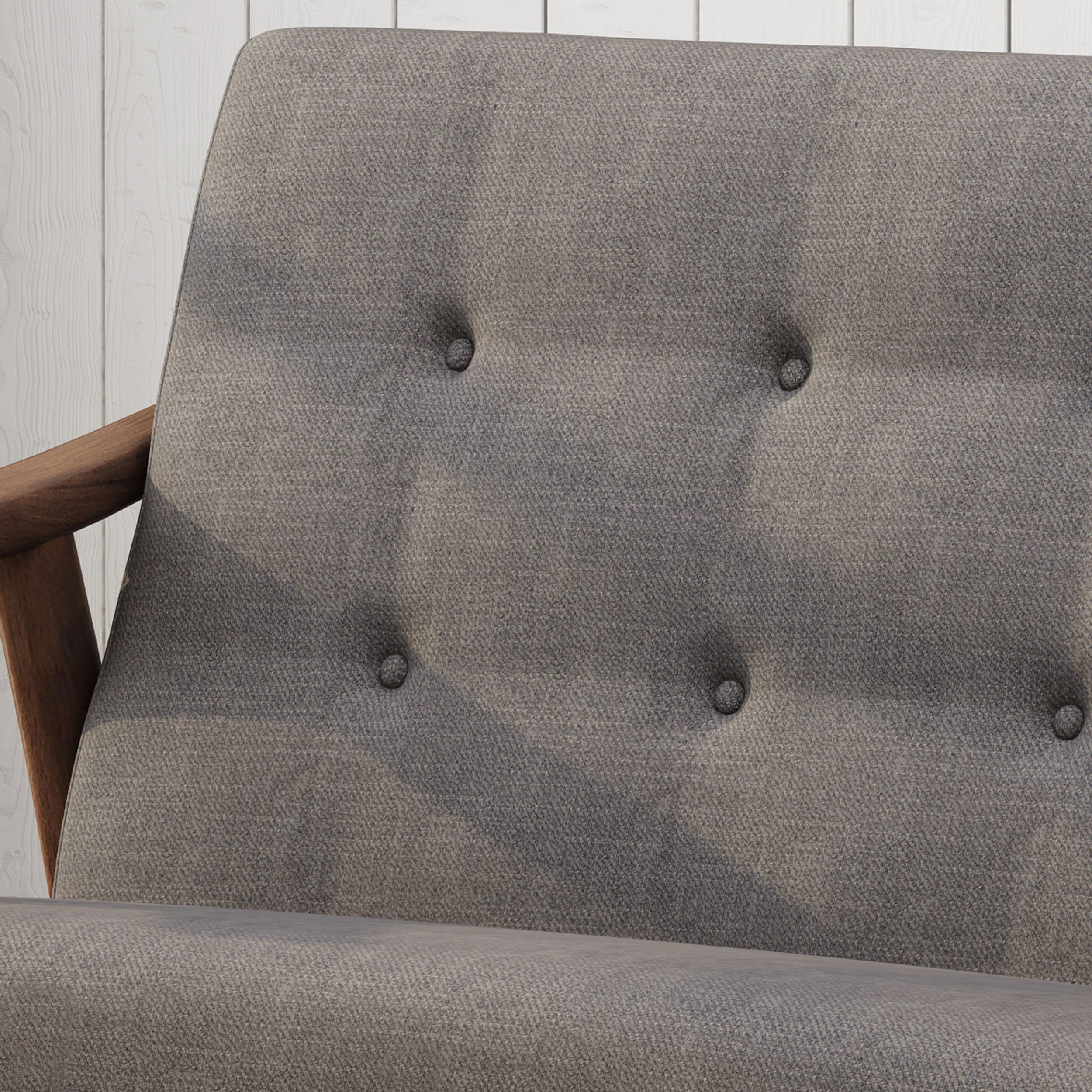 Redding Mid-Century Modern Settee - furnishings