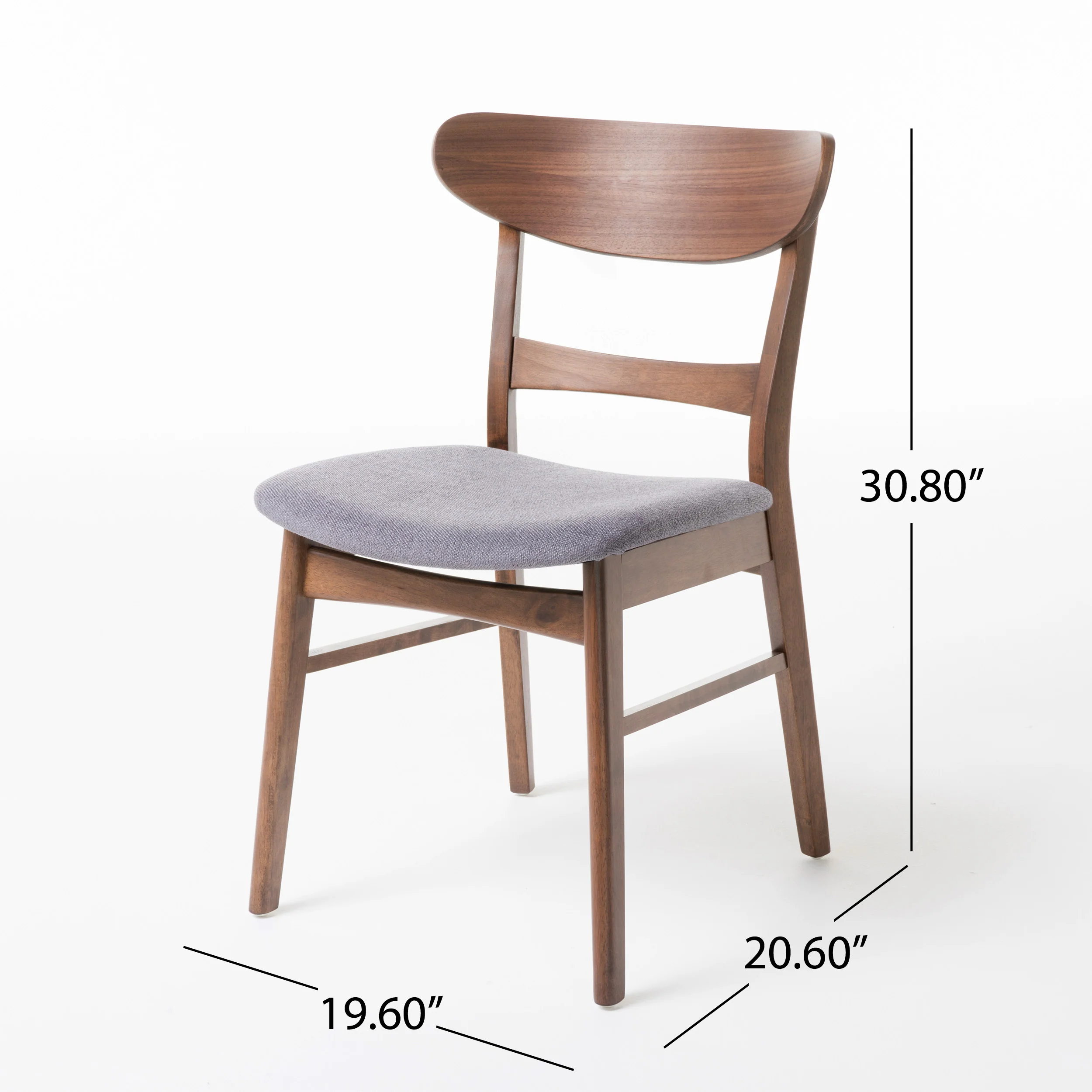Atherton Wood and Fabric 7 Piece Dining Set - furnishings