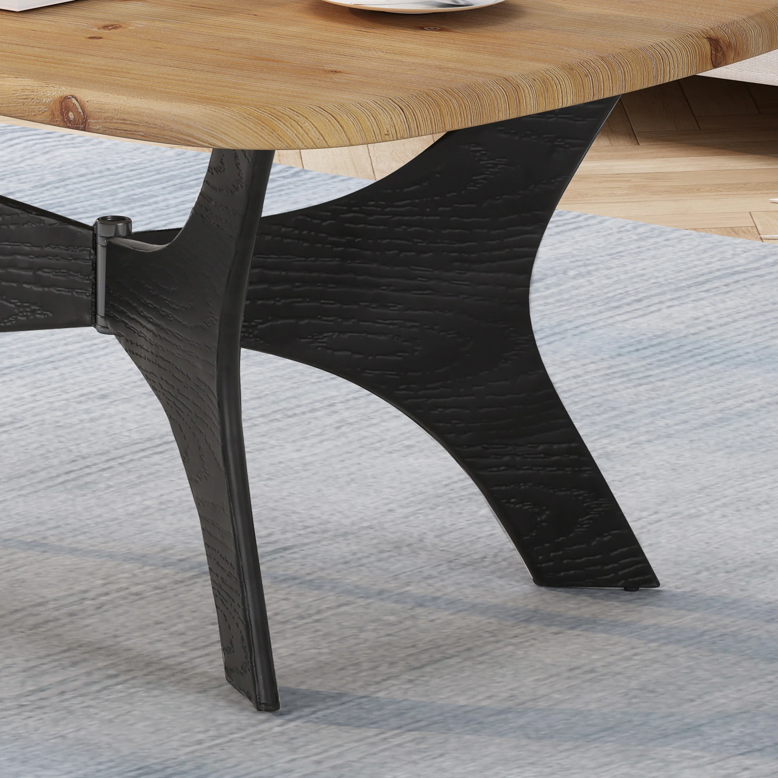 Zaylen Modern Industrial Guitar Pick Coffee Table - furnishings