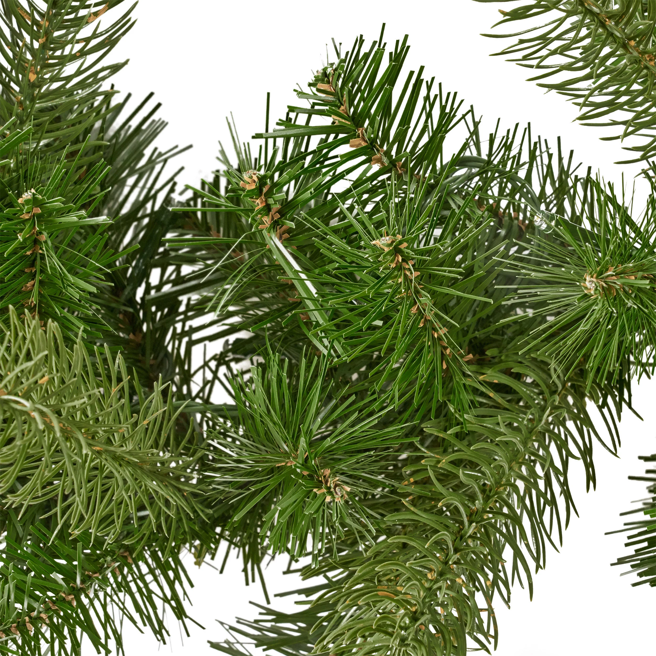 9-foot Mixed Spruce Pre-Lit Warm White LED Artificial Christmas Garland - furnishings