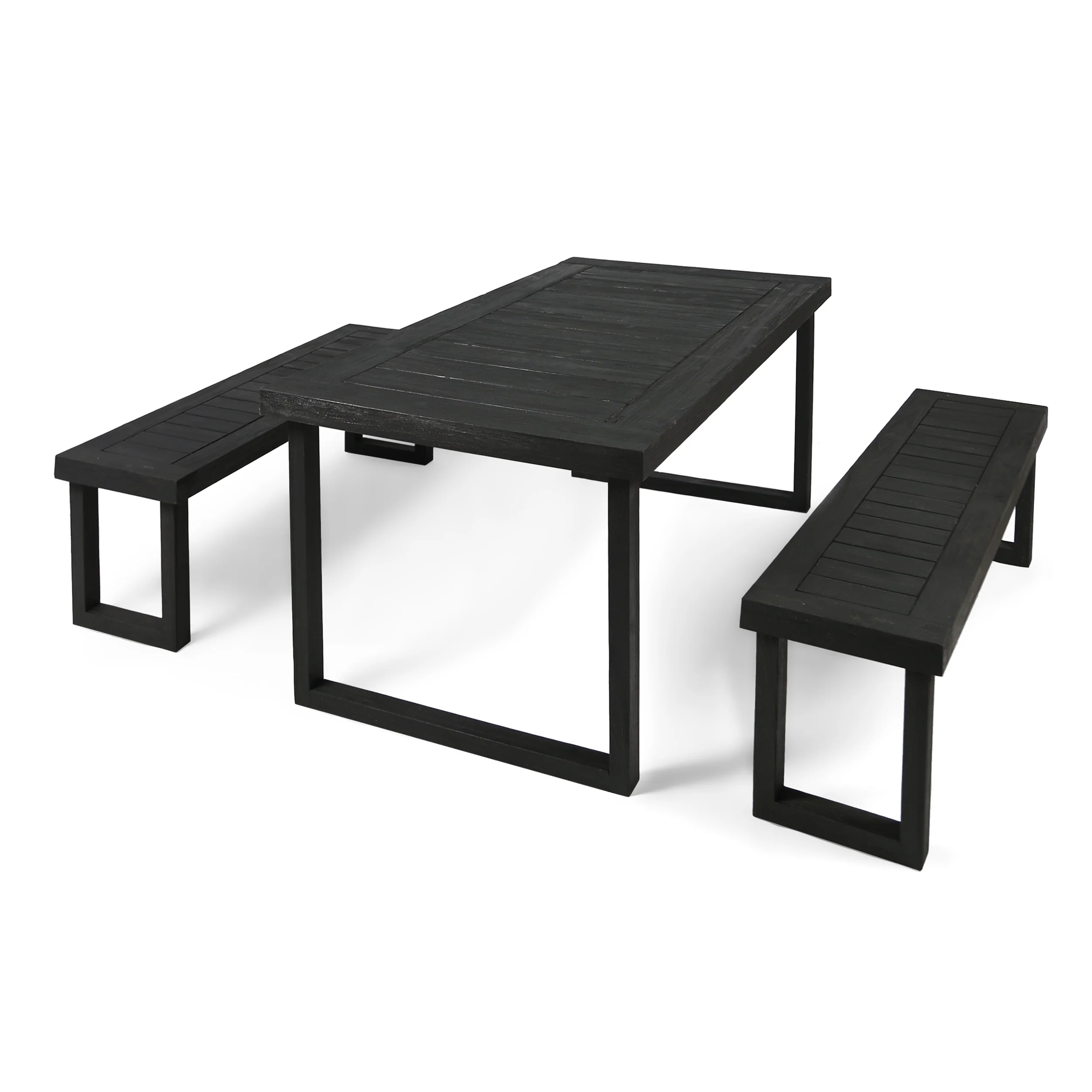 Vickers Outdoor Acacia Wood Picnic Set - furnishings