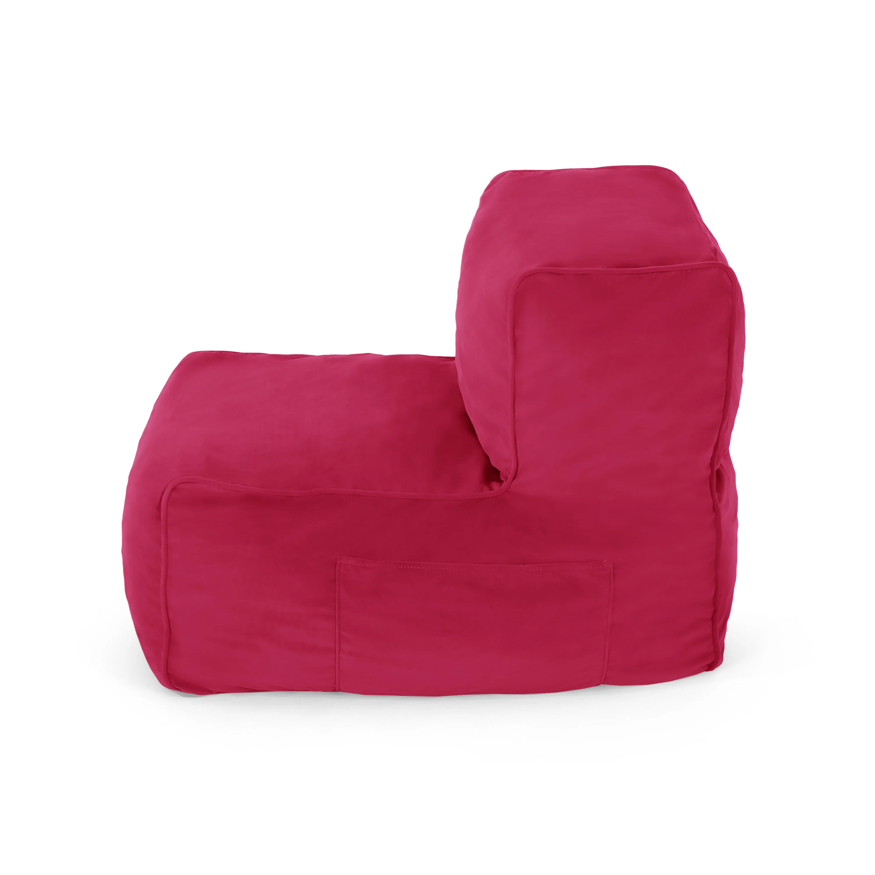 Caraway Modern Velvet Bean Bag Chair - furnishings