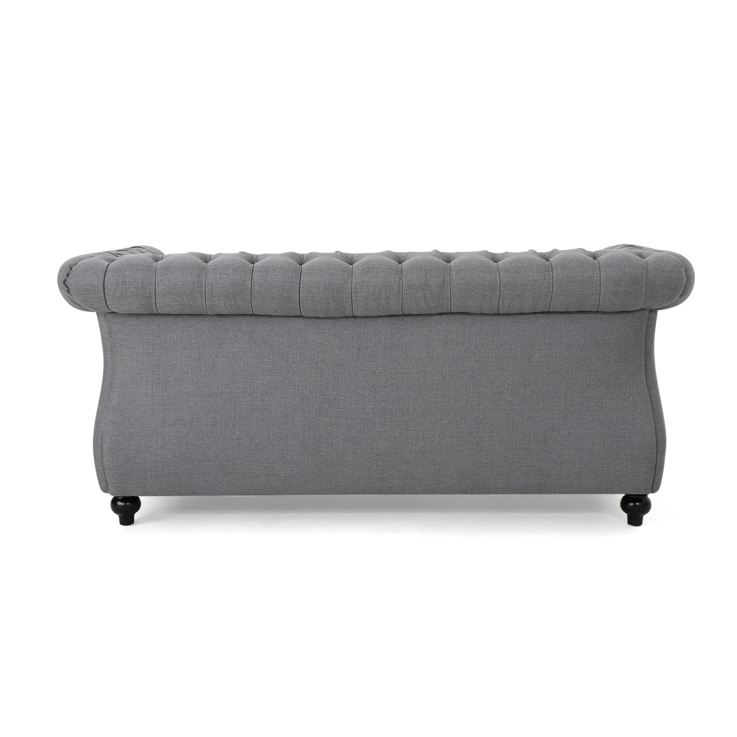 Kyle Traditional Chesterfield Fabric Loveseat Sofa - furnishings