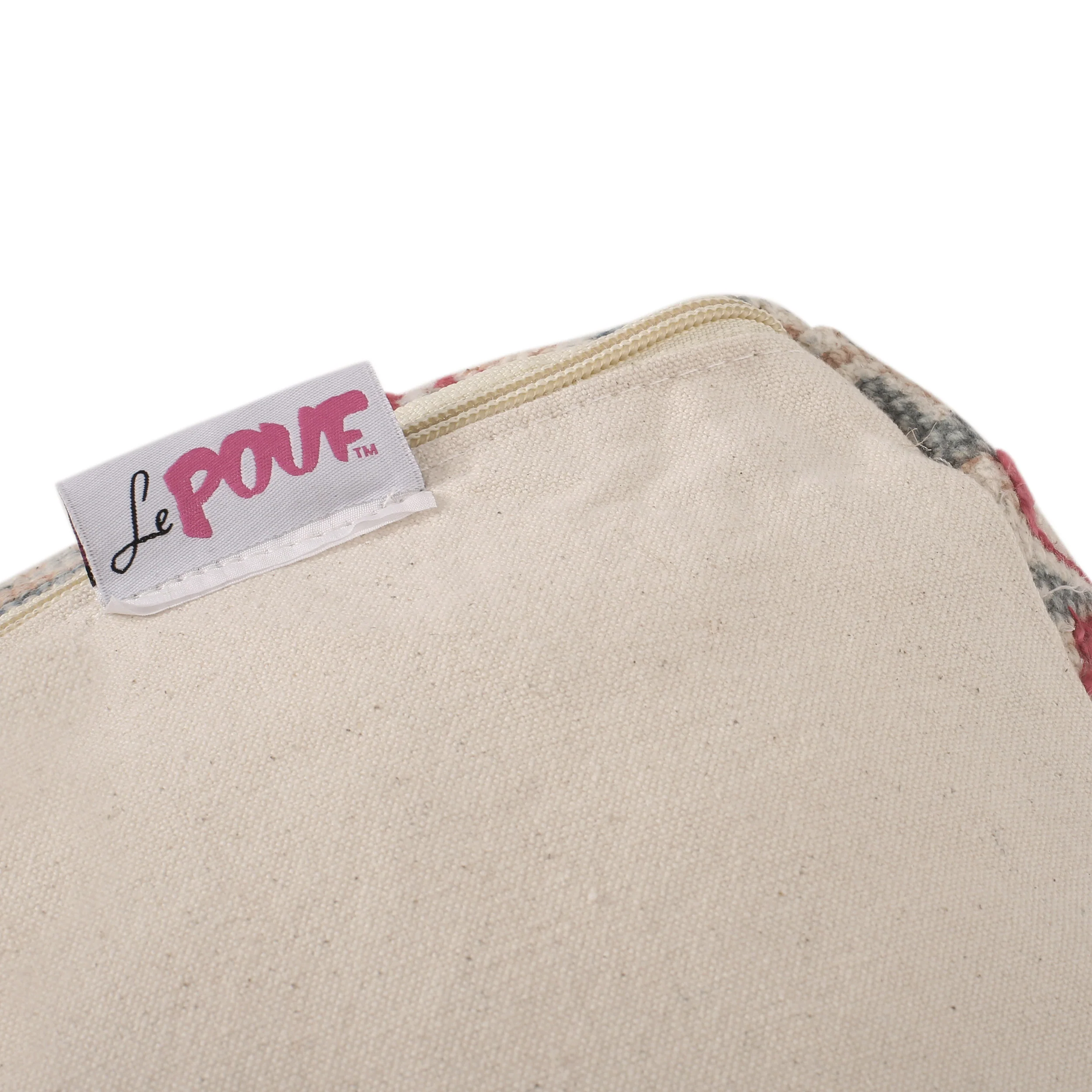 Newalla Handcrafted Boho Fabric Cube Pouf - furnishings