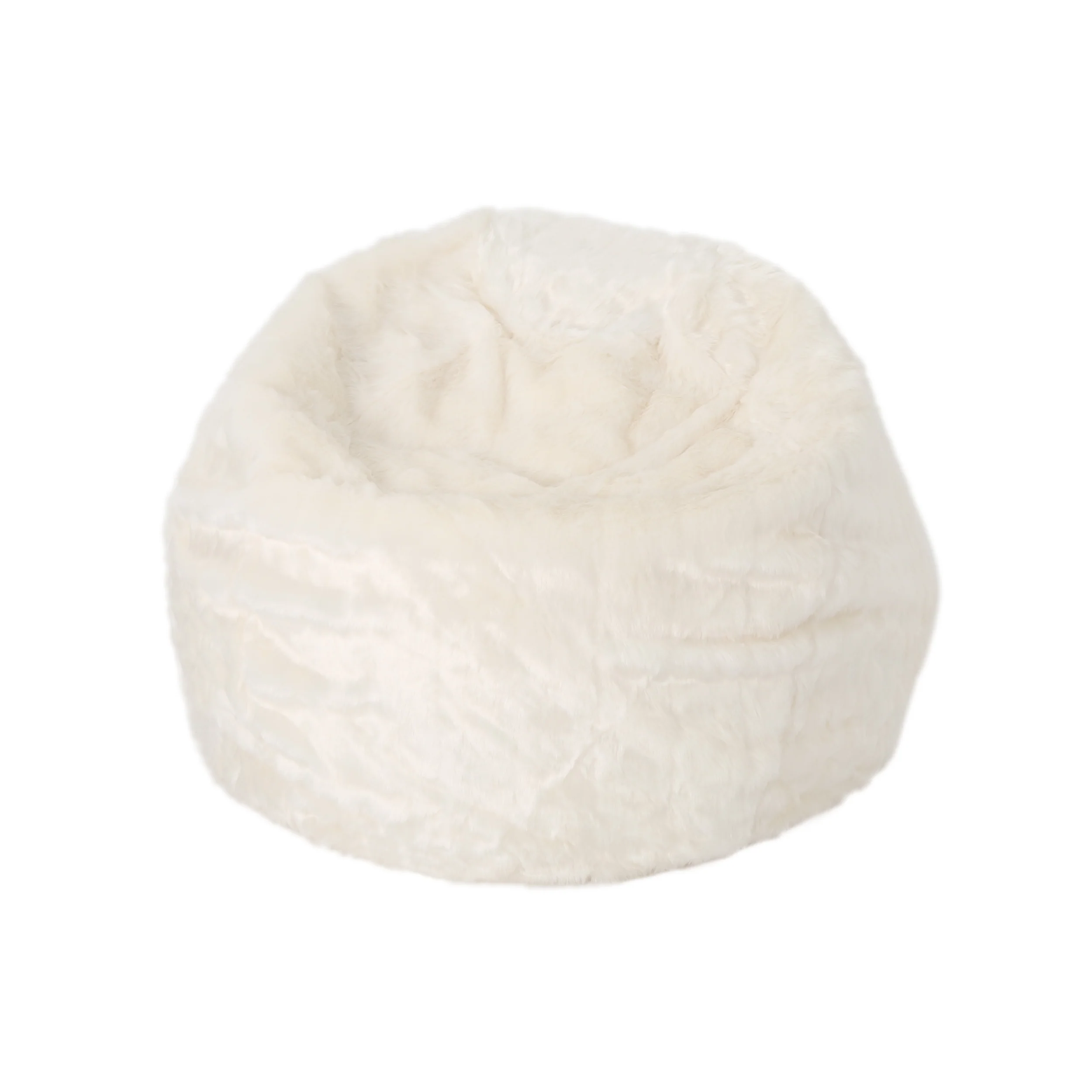 Amori Modern 3 Foot Faux Fur Bean Bag (Cover Only) - furnishings