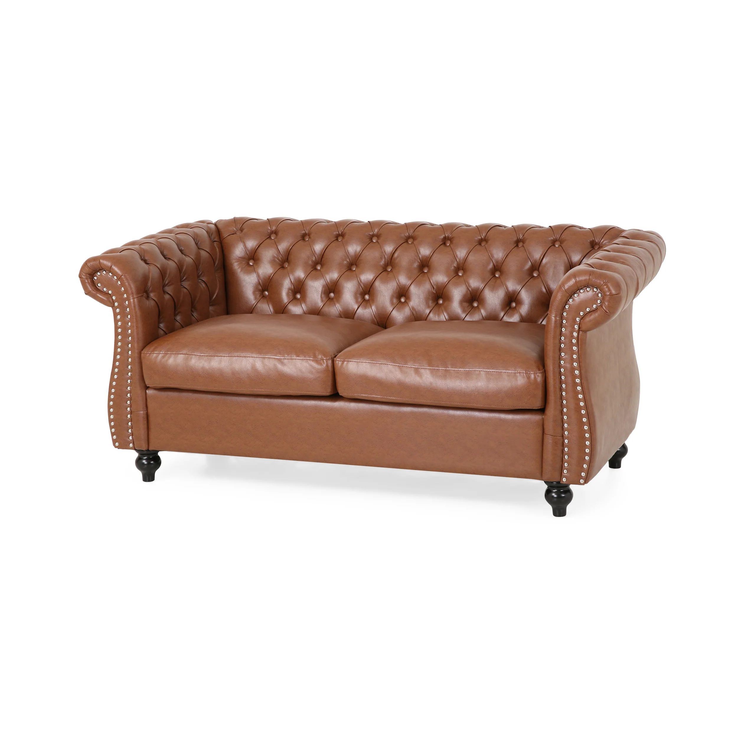 Madelena Traditional Chesterfield Loveseat and Club Chair Set - furnishings