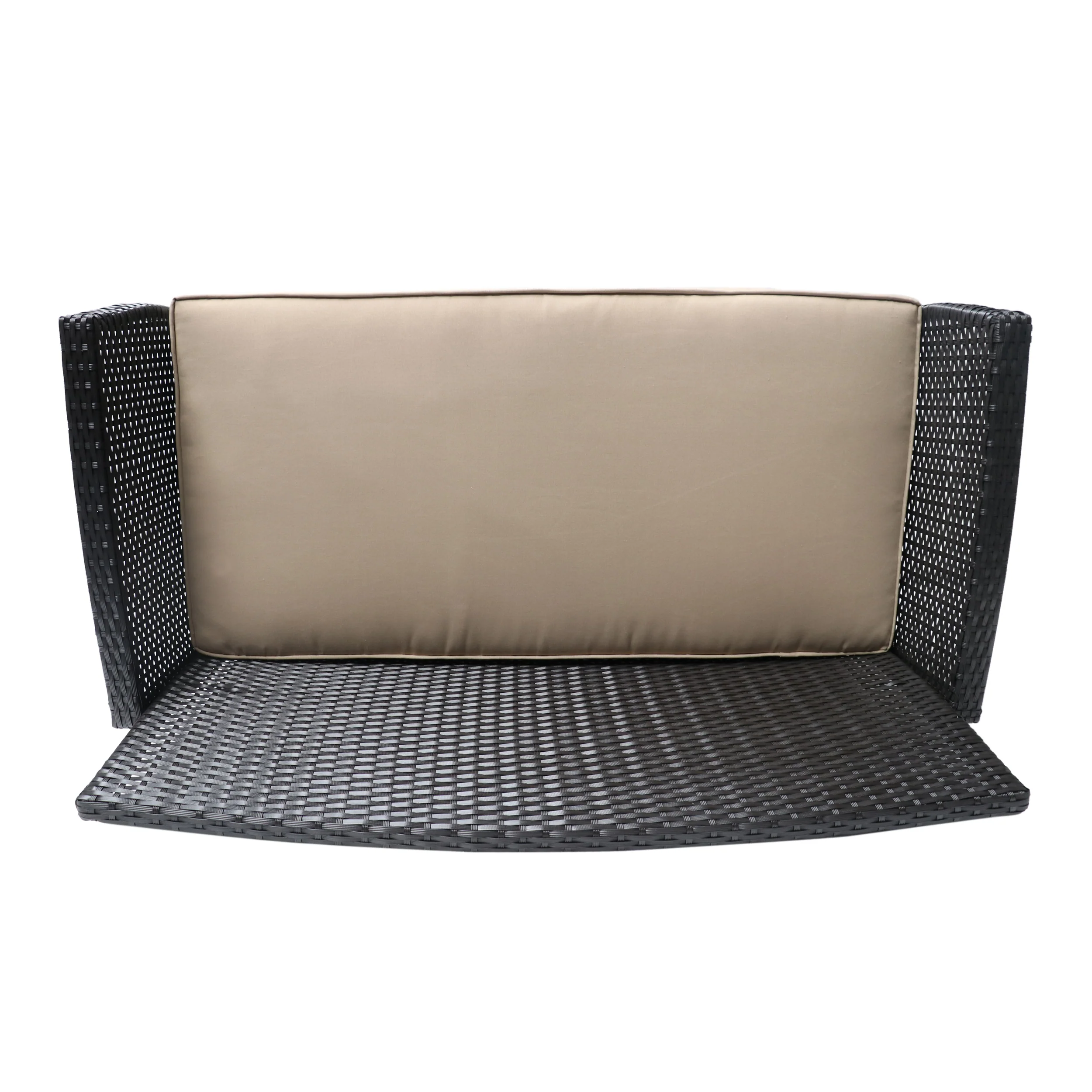 Lucia Outdoor 6-Seater Wicker Conversation Set with Coffee Table - furnishings