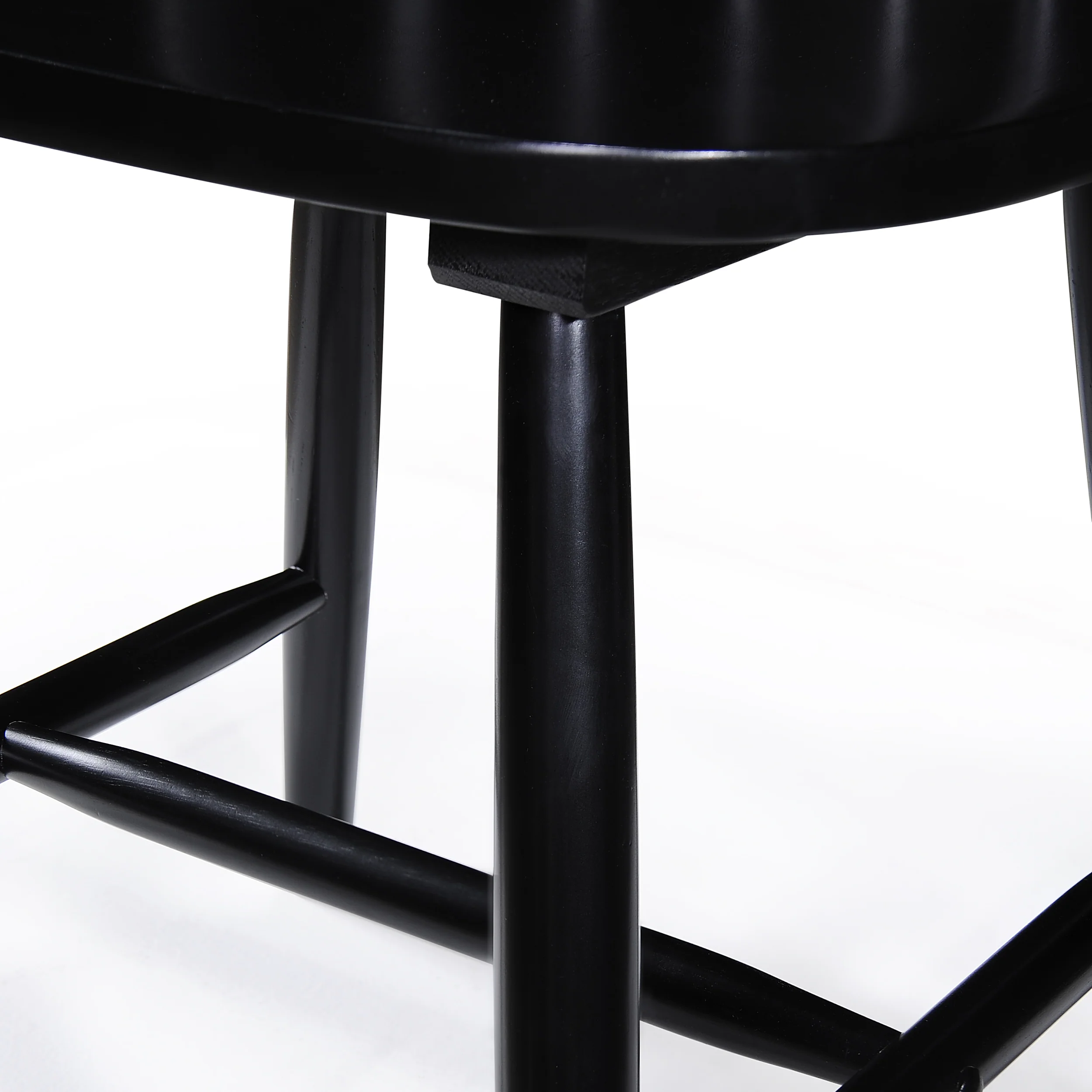 Southview Contemporary Iron and Wood 7 Piece Dining Table, Black - furnishings