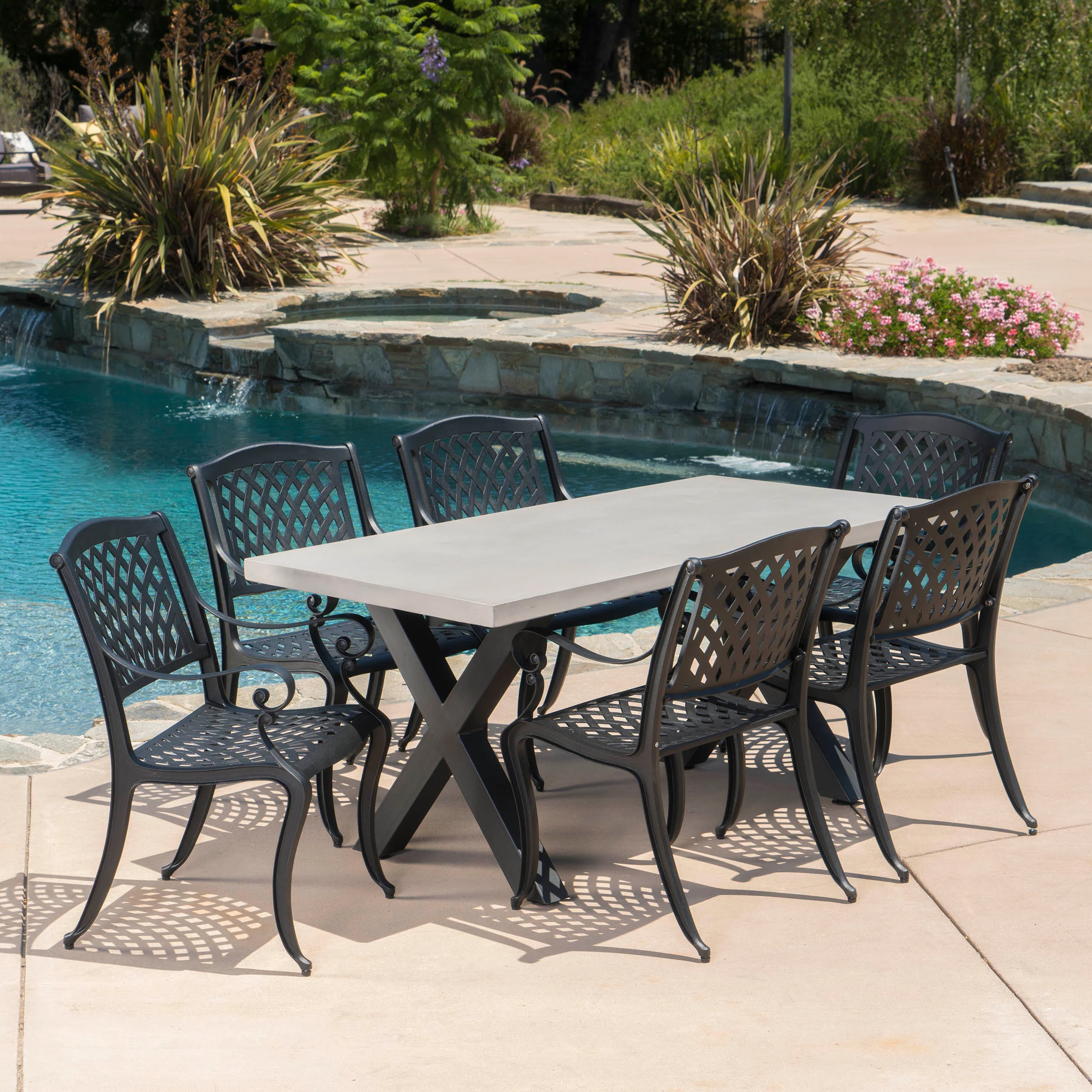 Caprice Outdoor 6 Seater Dining Set - furnishings