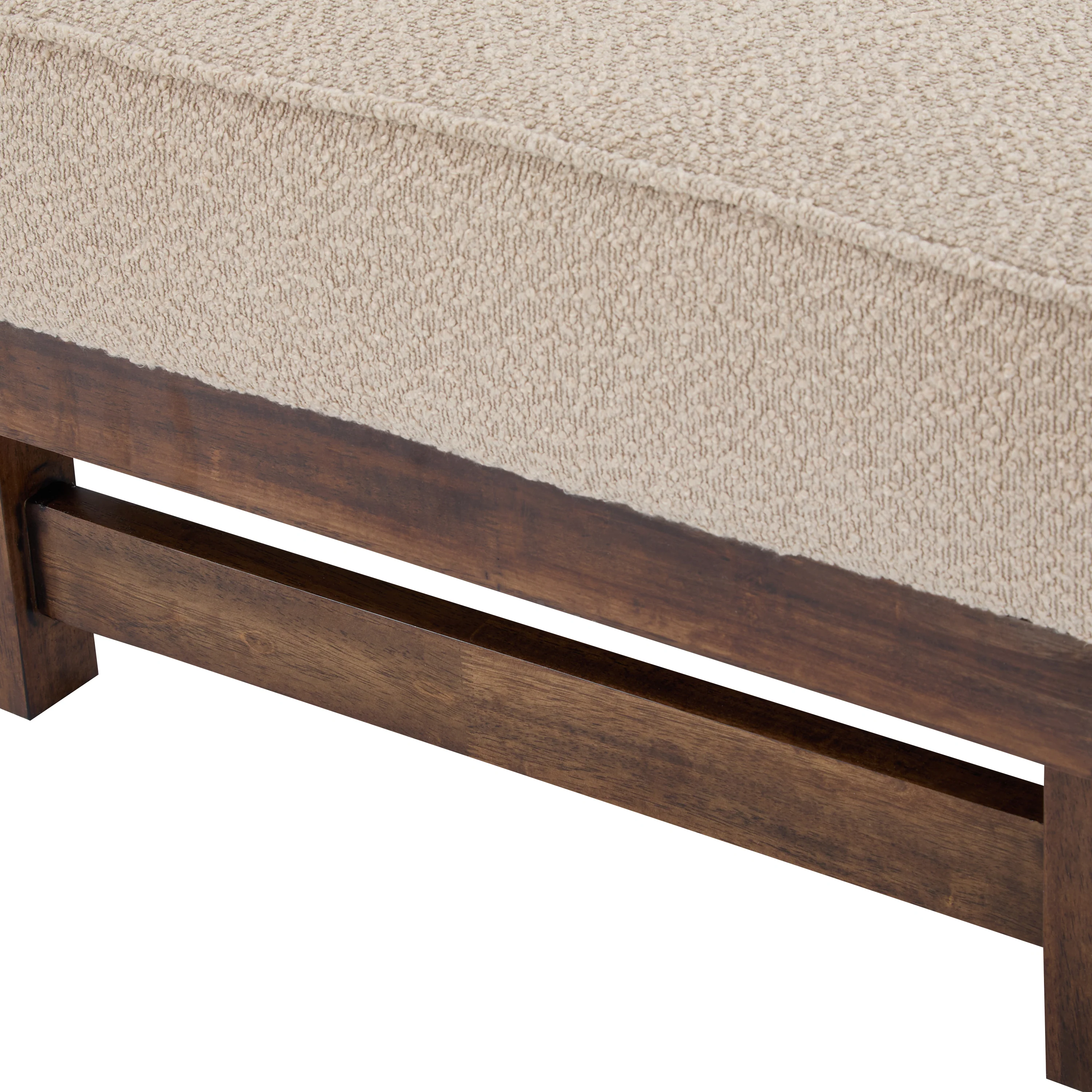 Temzyl temzyl Modern PU Cocktail Ottoman with Wood Frame - furnishings