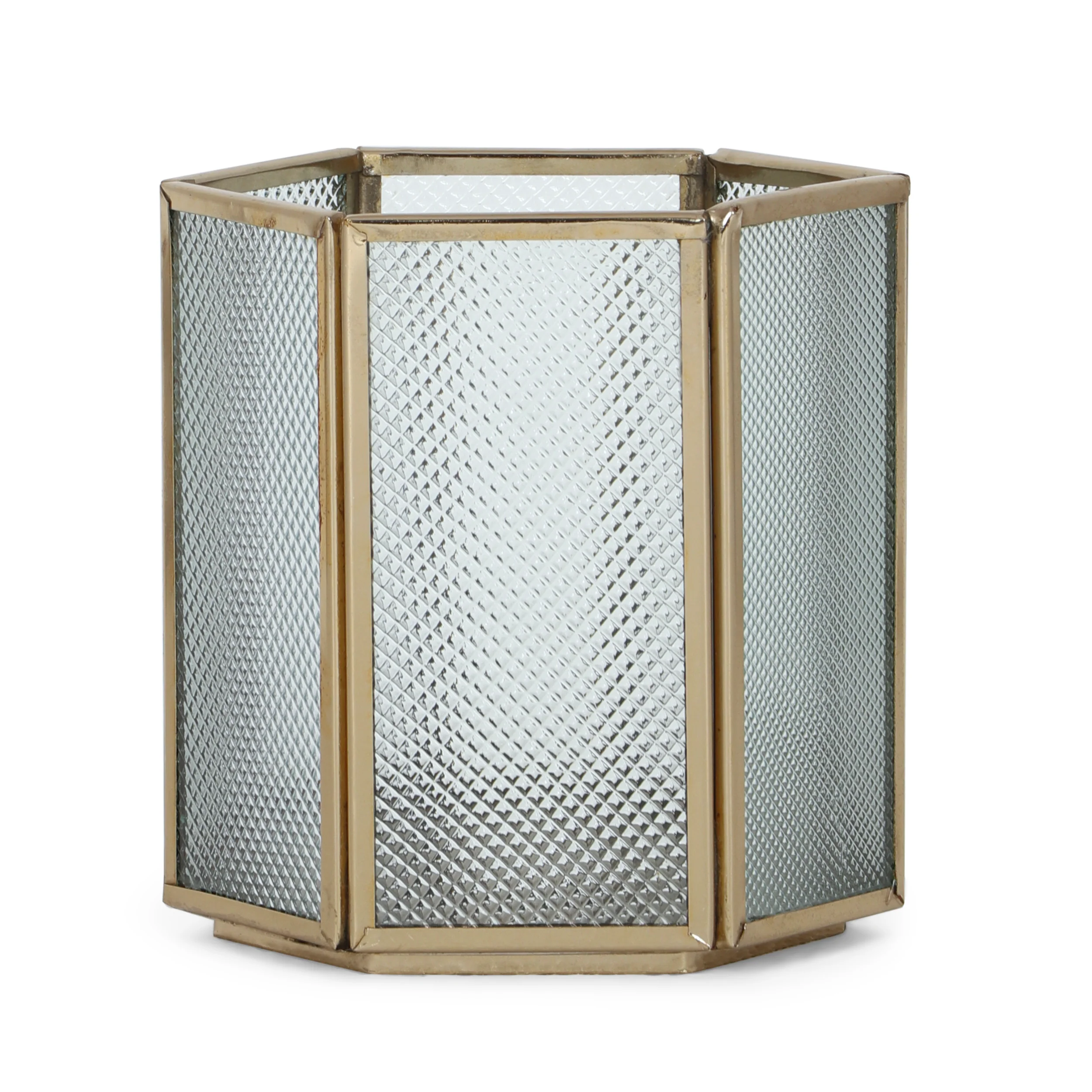 Albara Handmade Glass Panel Candle Holder - furnishings