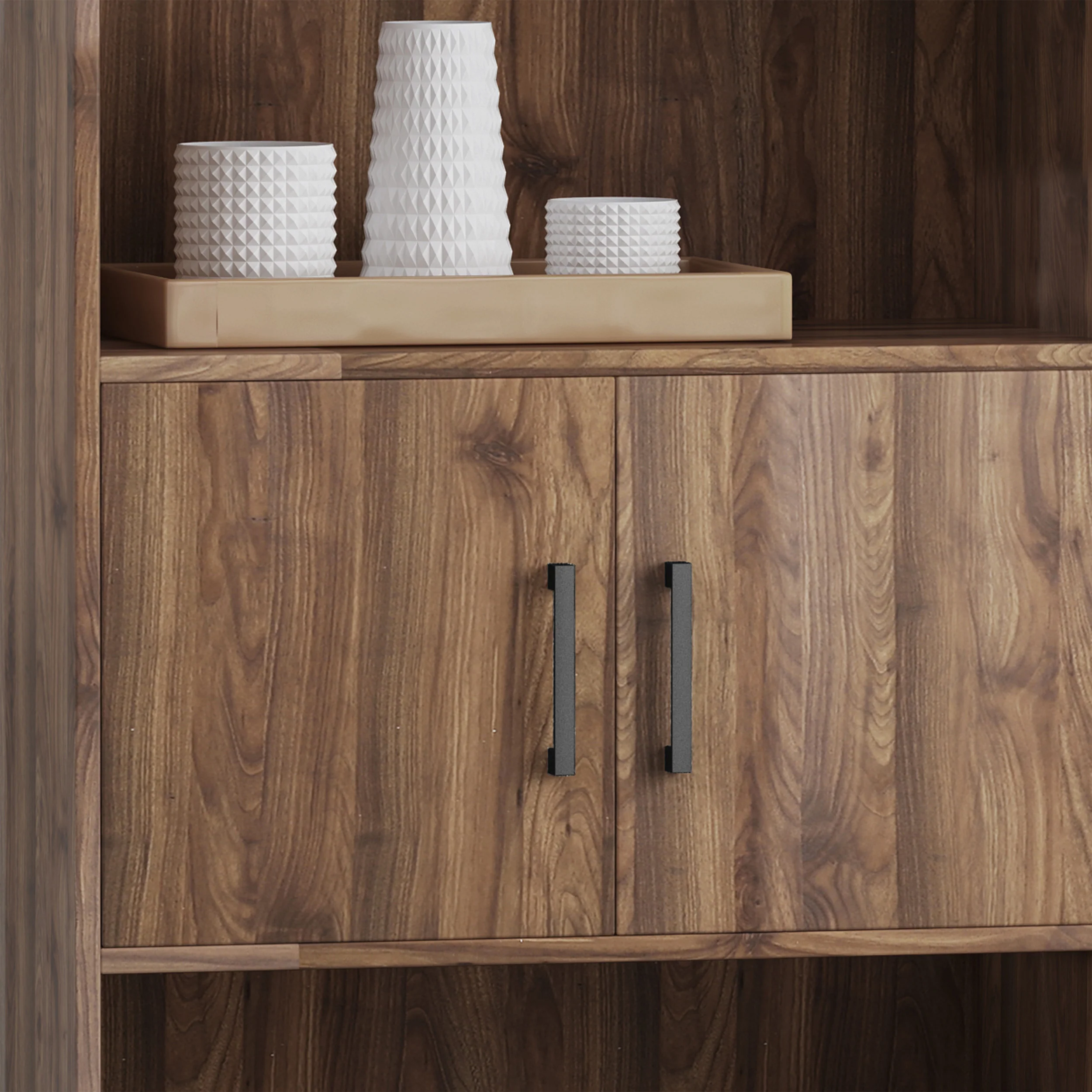 Abriel Bookcase with Storage Cabinet & Drawer - furnishings