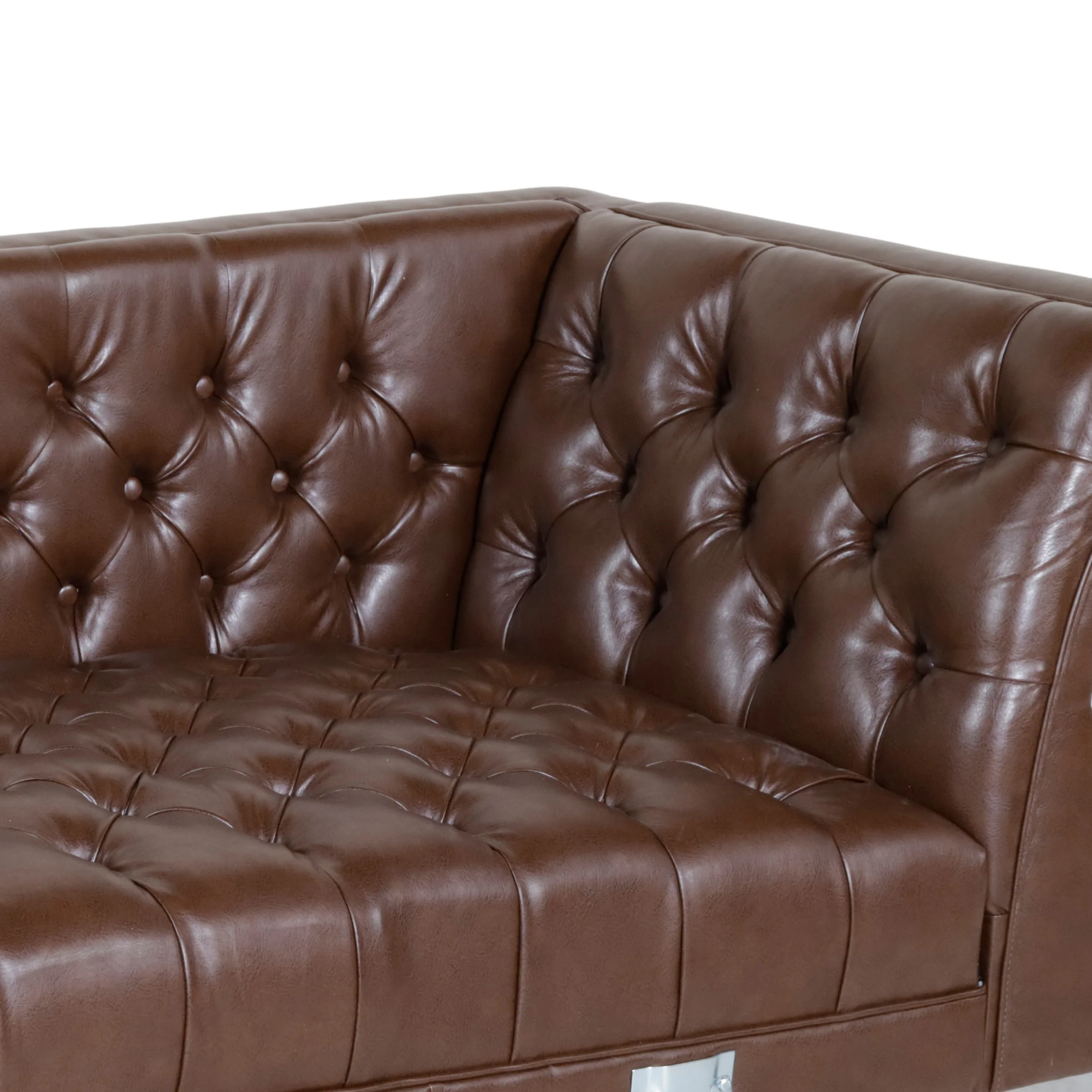 Camrose Contemporary Tufted 4 Seater Chaise Lounge Sectional Sofa - furnishings