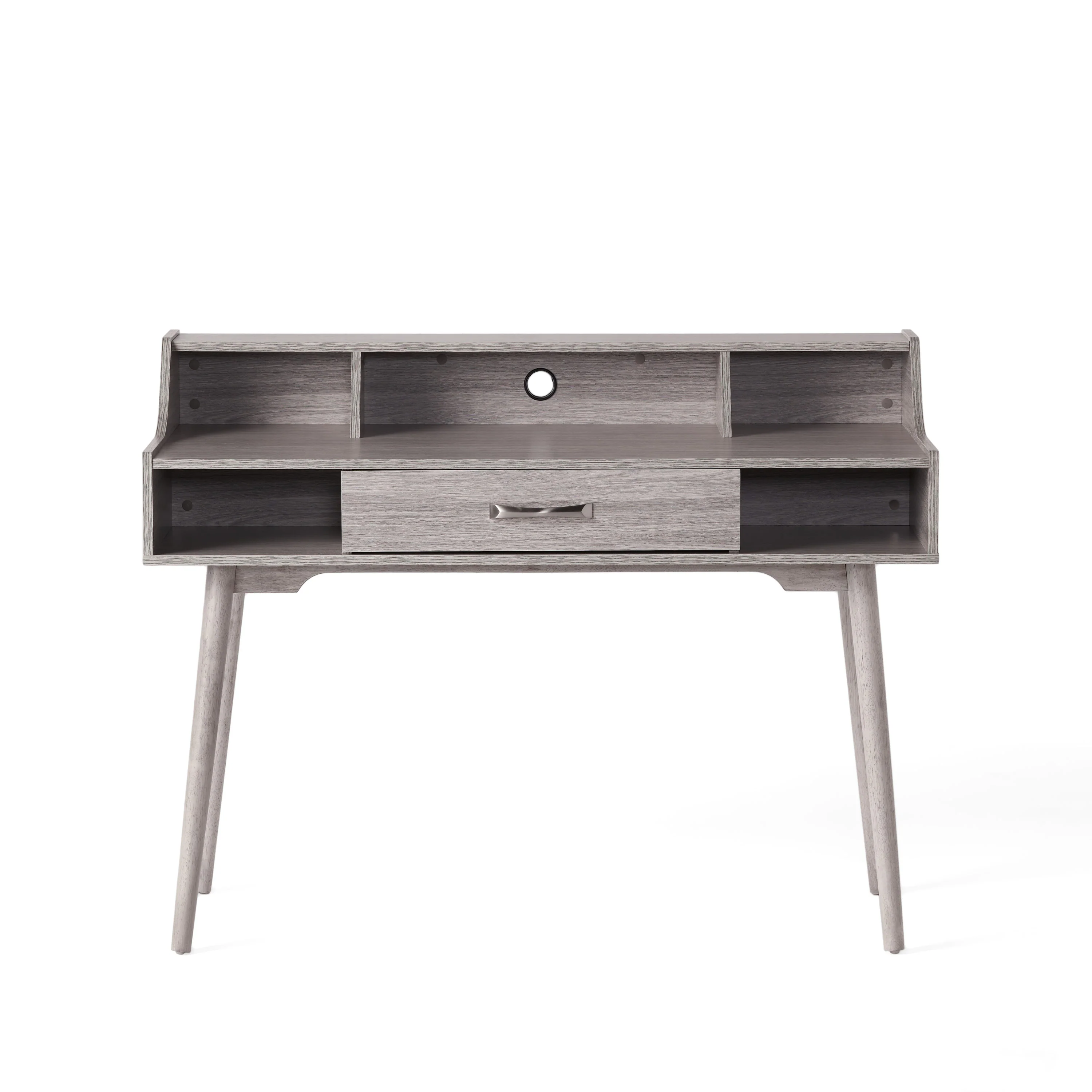 Belinda Mid Century Modern Finished Fiberboard Home Office Desk - furnishings