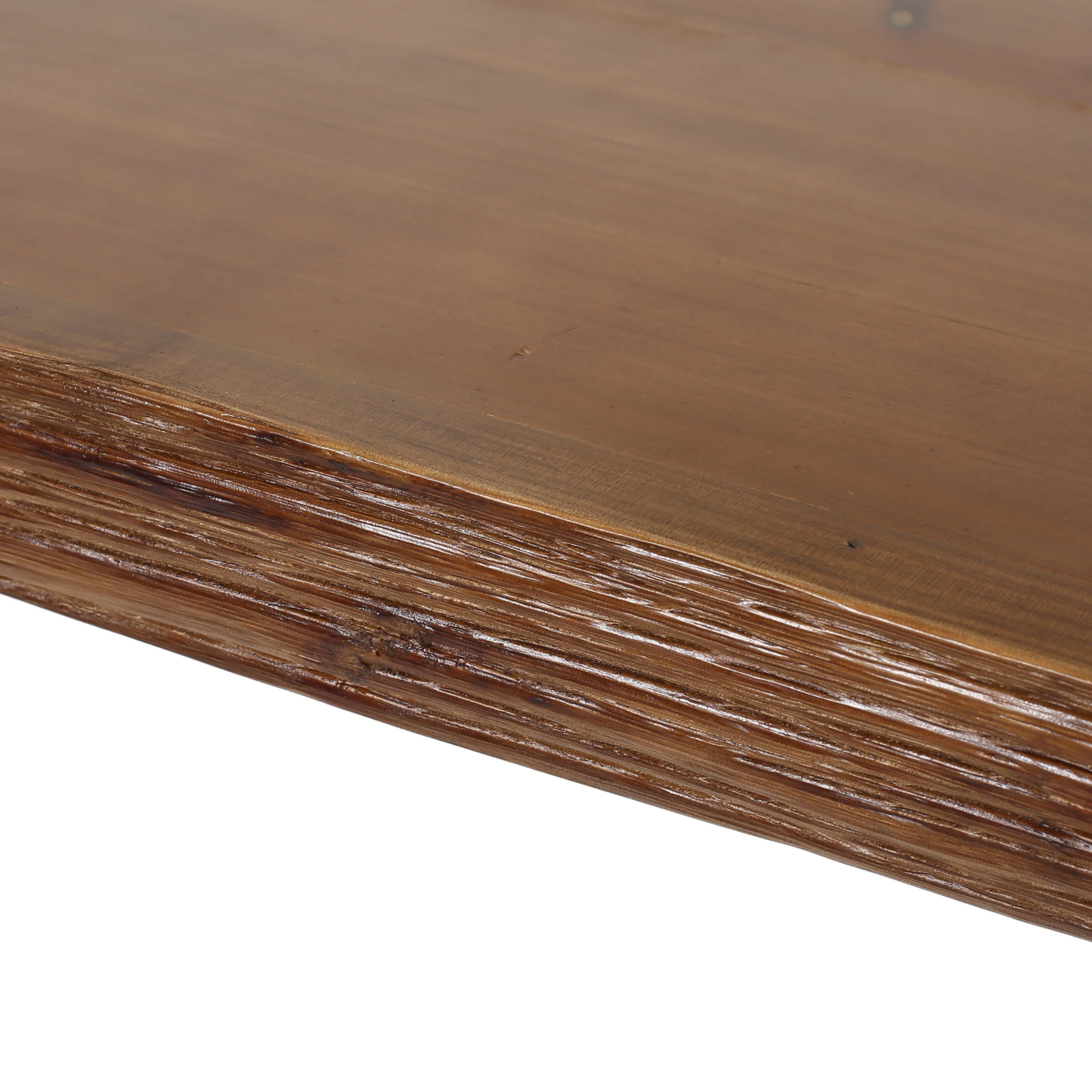 Aneissa Industrial Faux Live Edge Rectangular Bar Table, Natural - furnishings