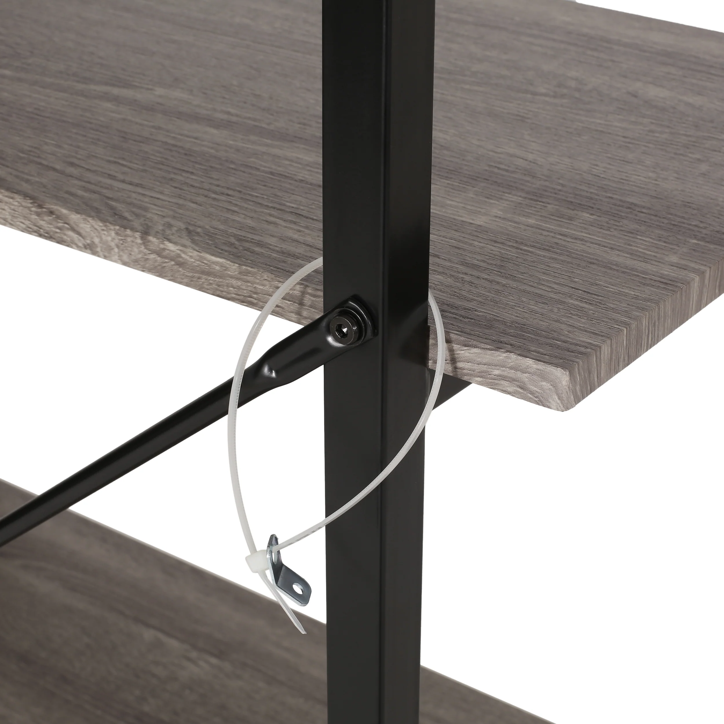 Gessling Modern Industrial 4 Shelf Etagere Bookcase - furnishings