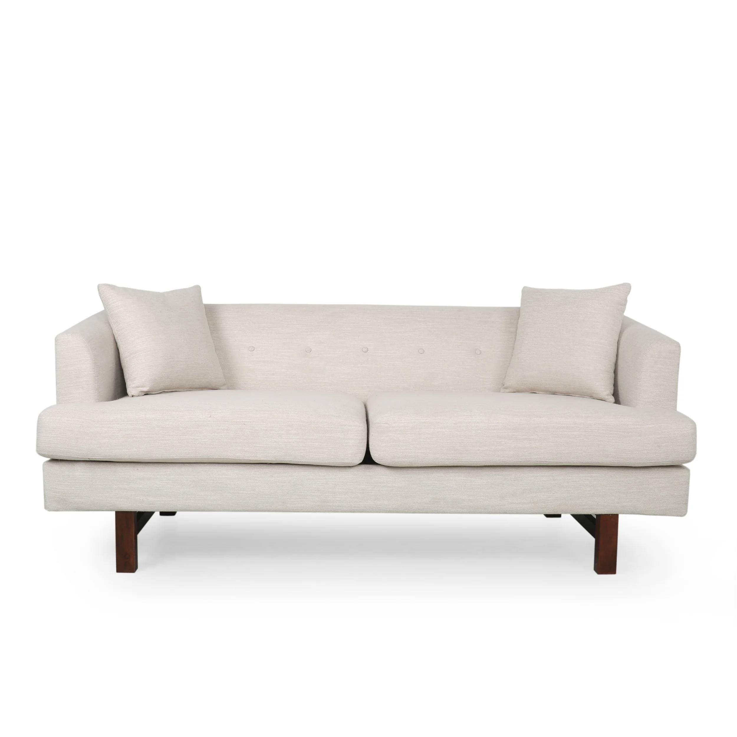 Sparks Mid-Century Modern Upholstered 3 Seater Sofa - furnishings