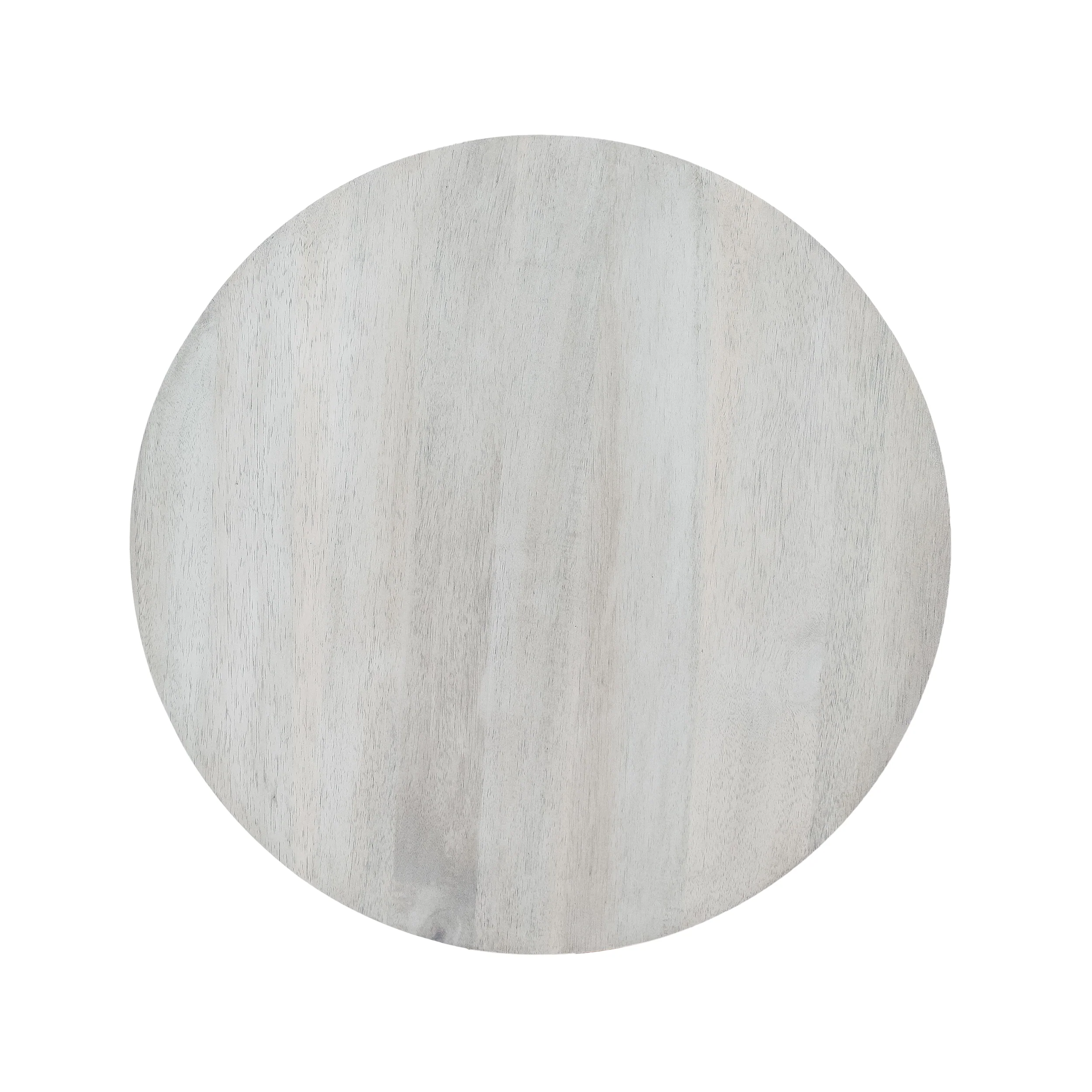 Lily Indoor Portable Foldable Light Gray Finished Acacia Wood Side Table - furnishings
