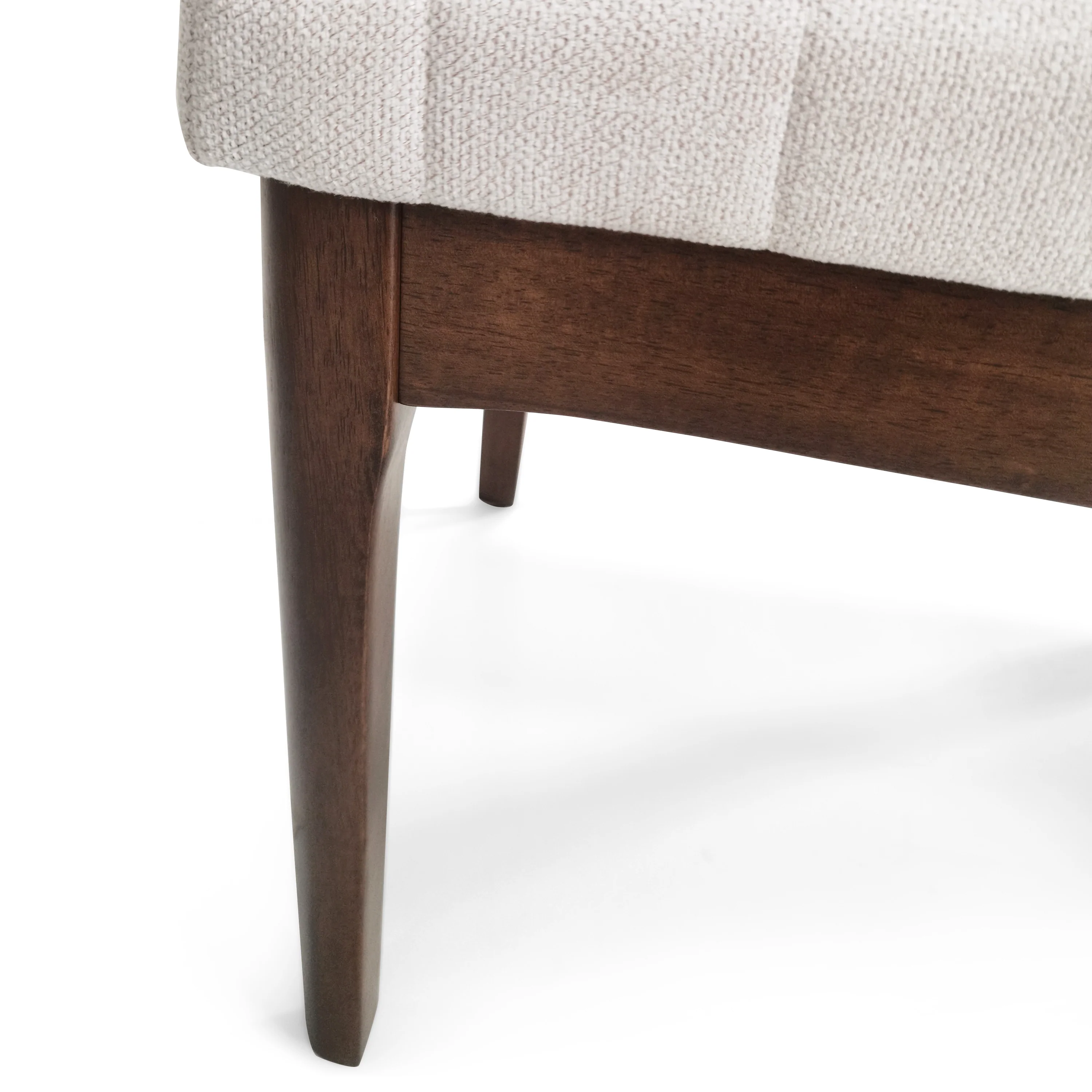 Elisson Mid Century Modern Channel Stitch Dining Chairs, Set of 6 - furnishings