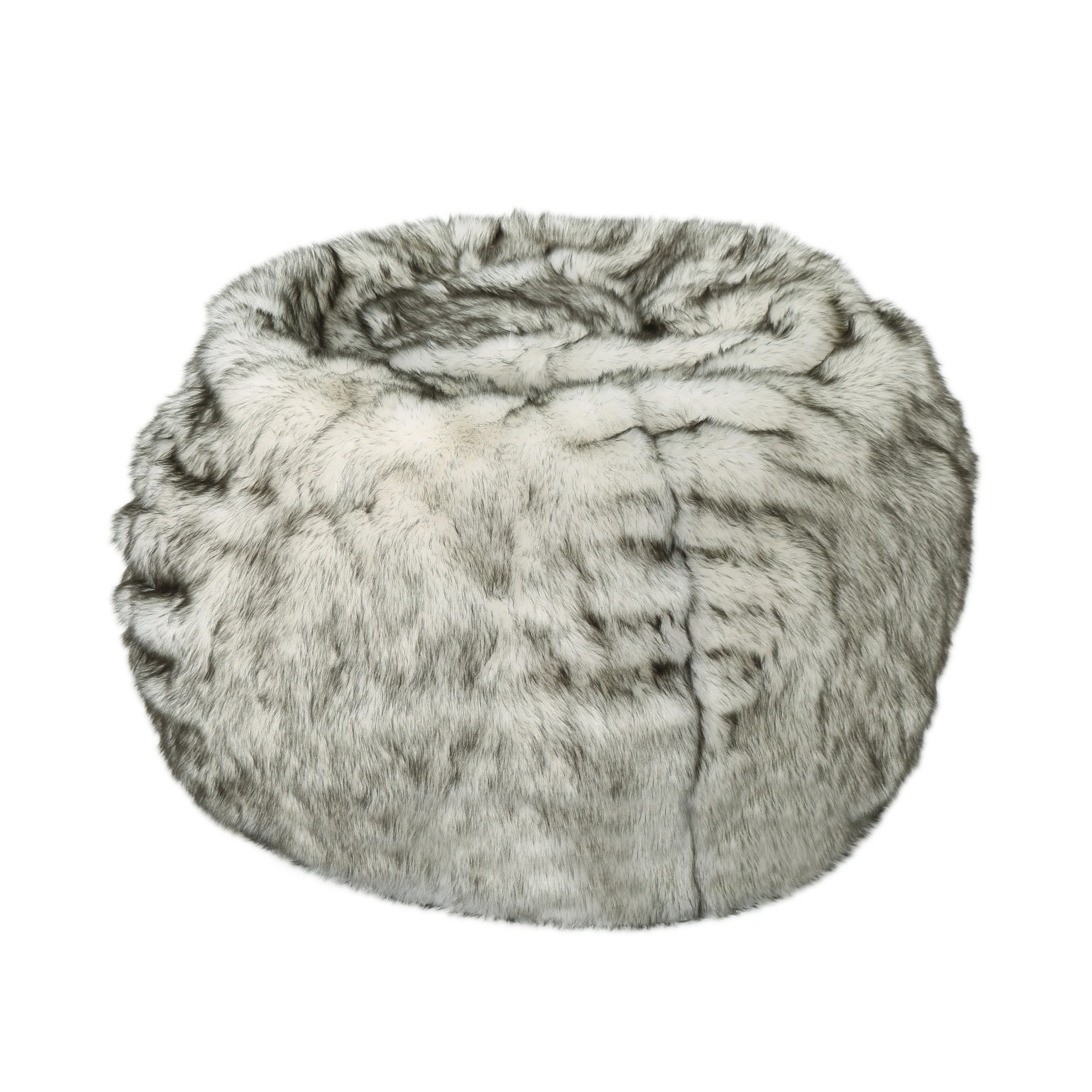 Leslie Modern 3 Foot Faux Fur Bean Bag Cover - furnishings