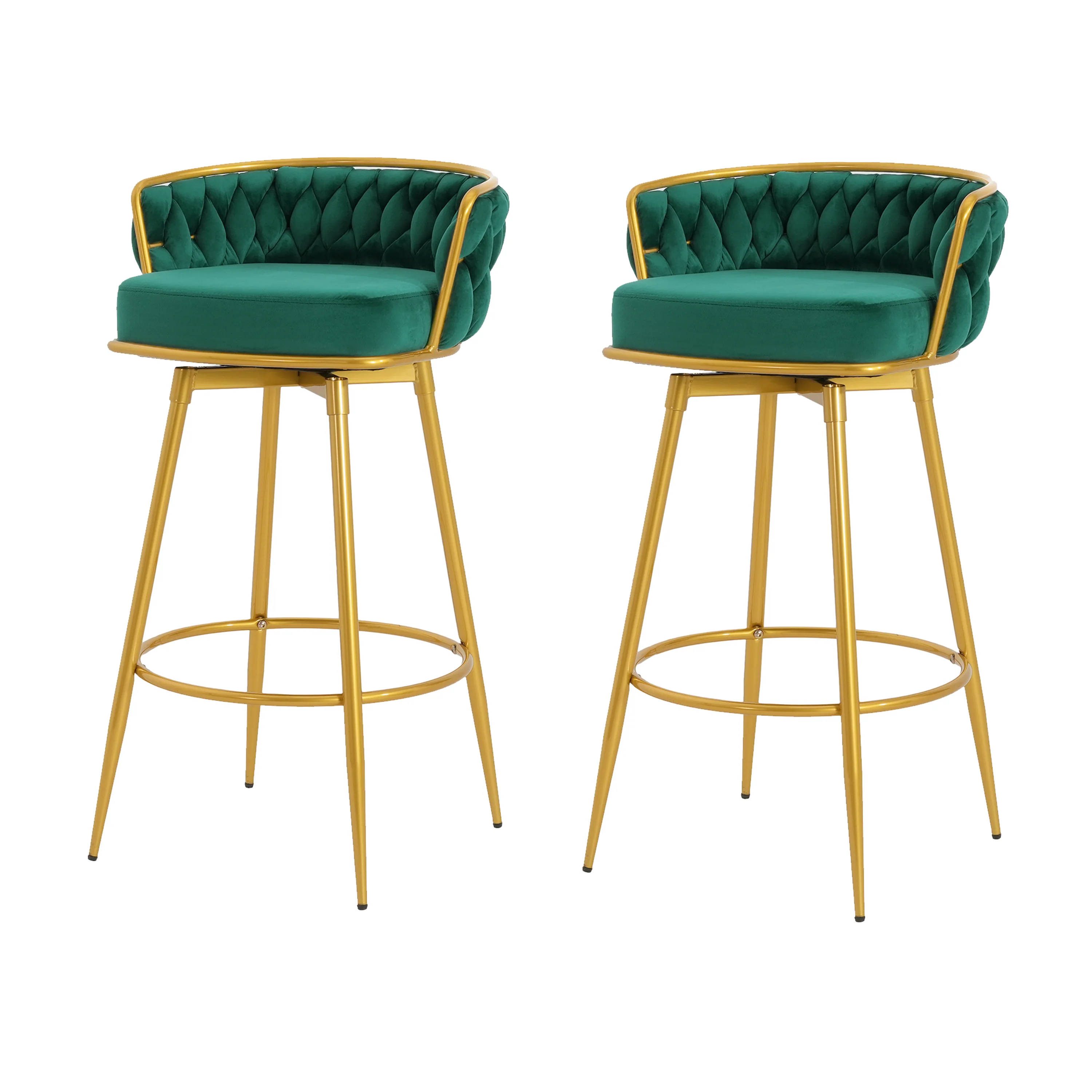 Flufy Modern Rubberwood Upholstered Dining Chairs - furnishings