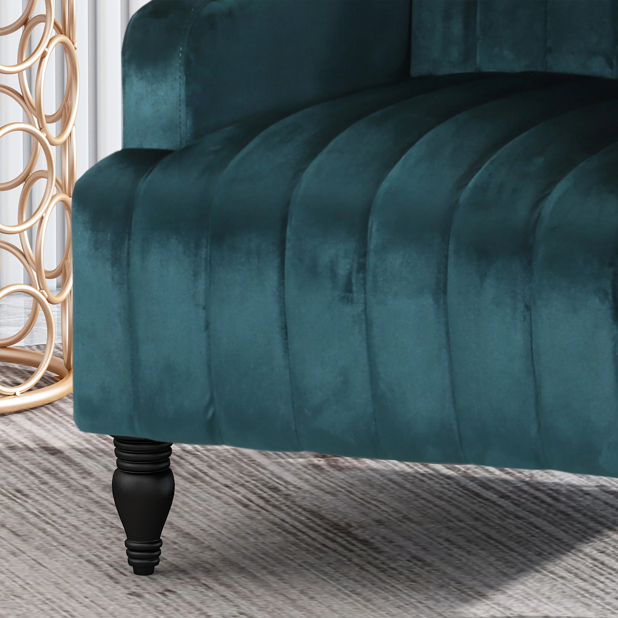 Envy Glam Velvet Club Chair - furnishings